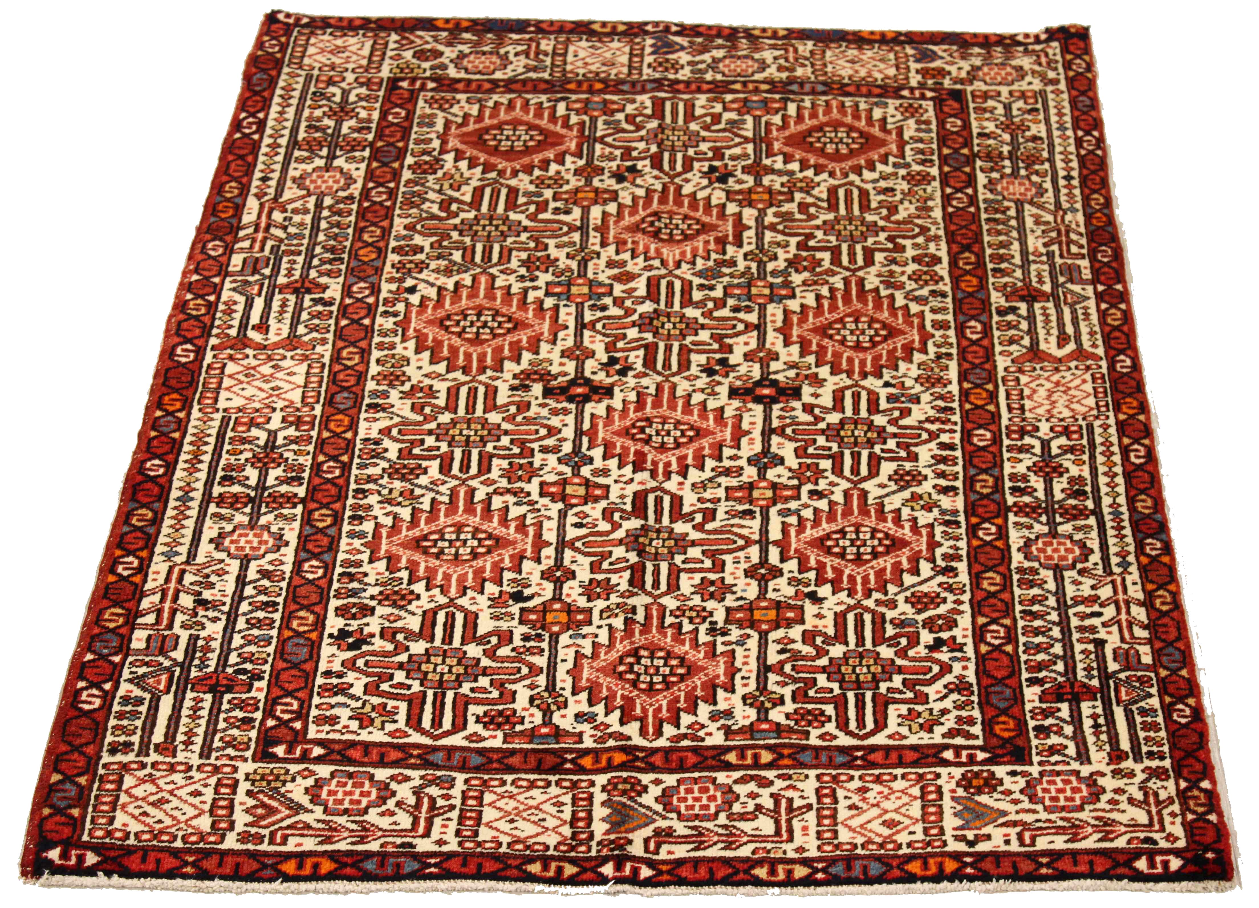 Thumbnail 4 for Antique Persian Heriz Transitional Rug 10867