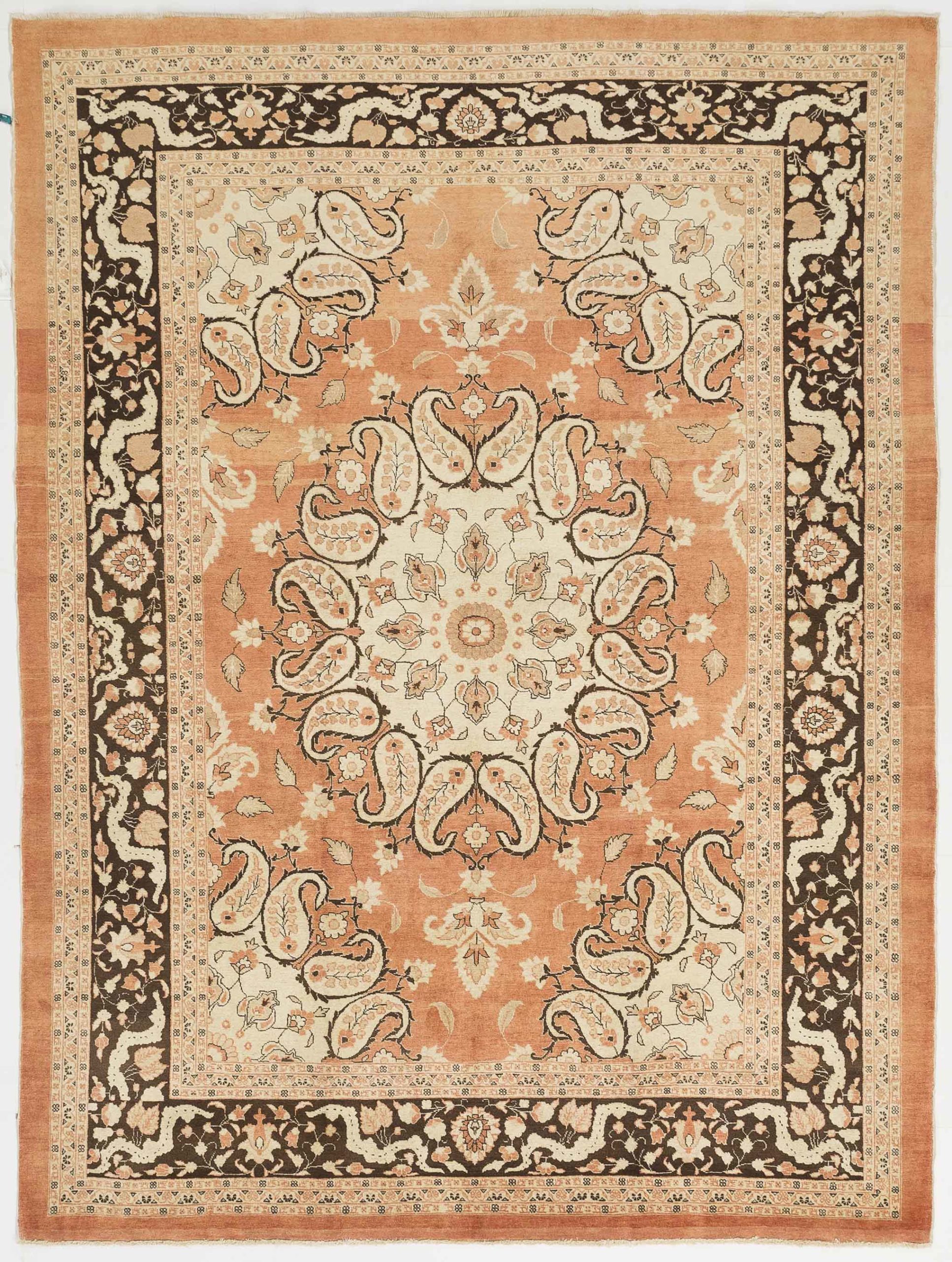 Thumbnail 6 for Antique Persian Tabriz Traditional Rug 10371