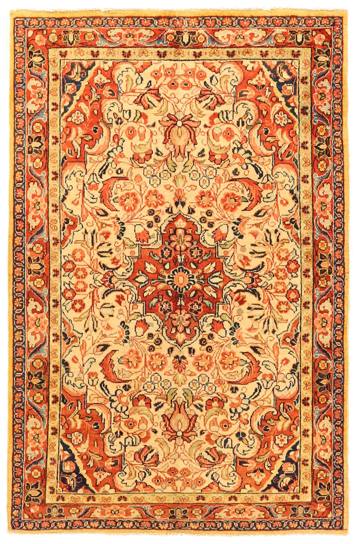 Thumbnail 15 for Antique Persian Mahal Traditional Rug 10870