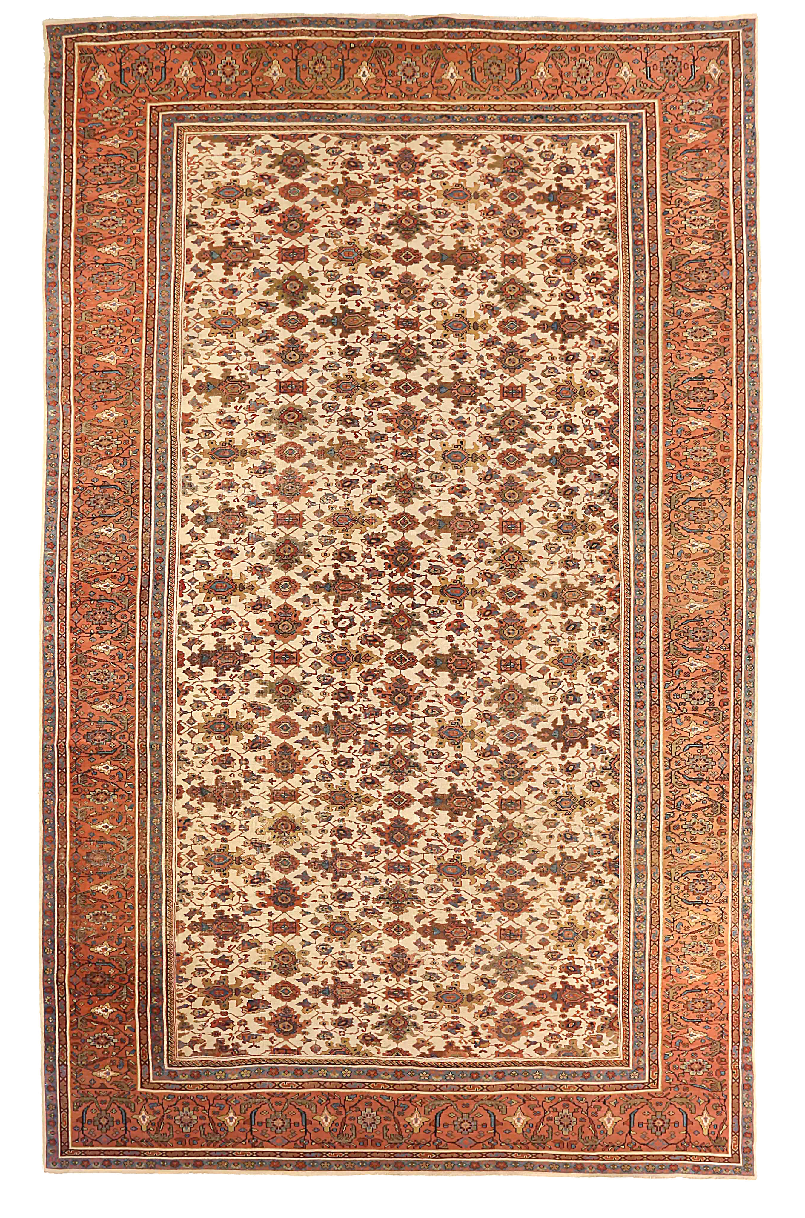 Thumbnail 5 for Antique Persian Sultanabad Traditional Rug 66276