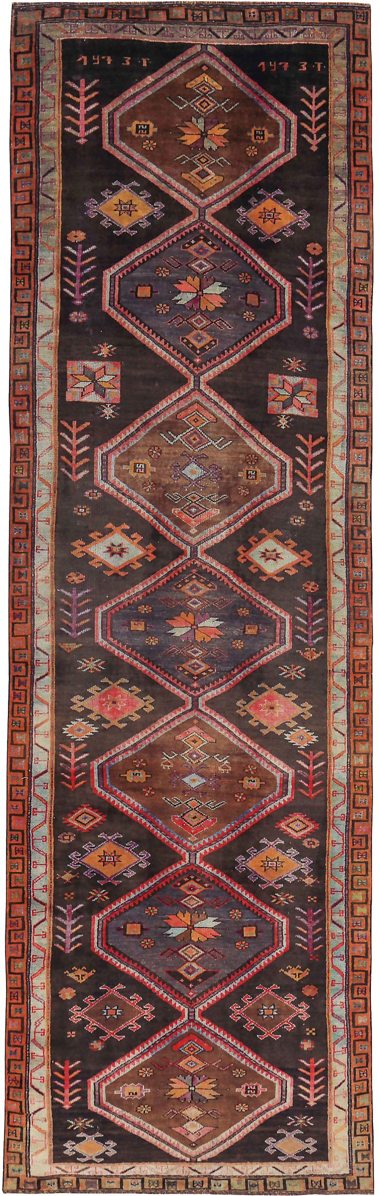 Thumbnail 4 for Antique Persian Azarbaijan Traditional Rug 89652