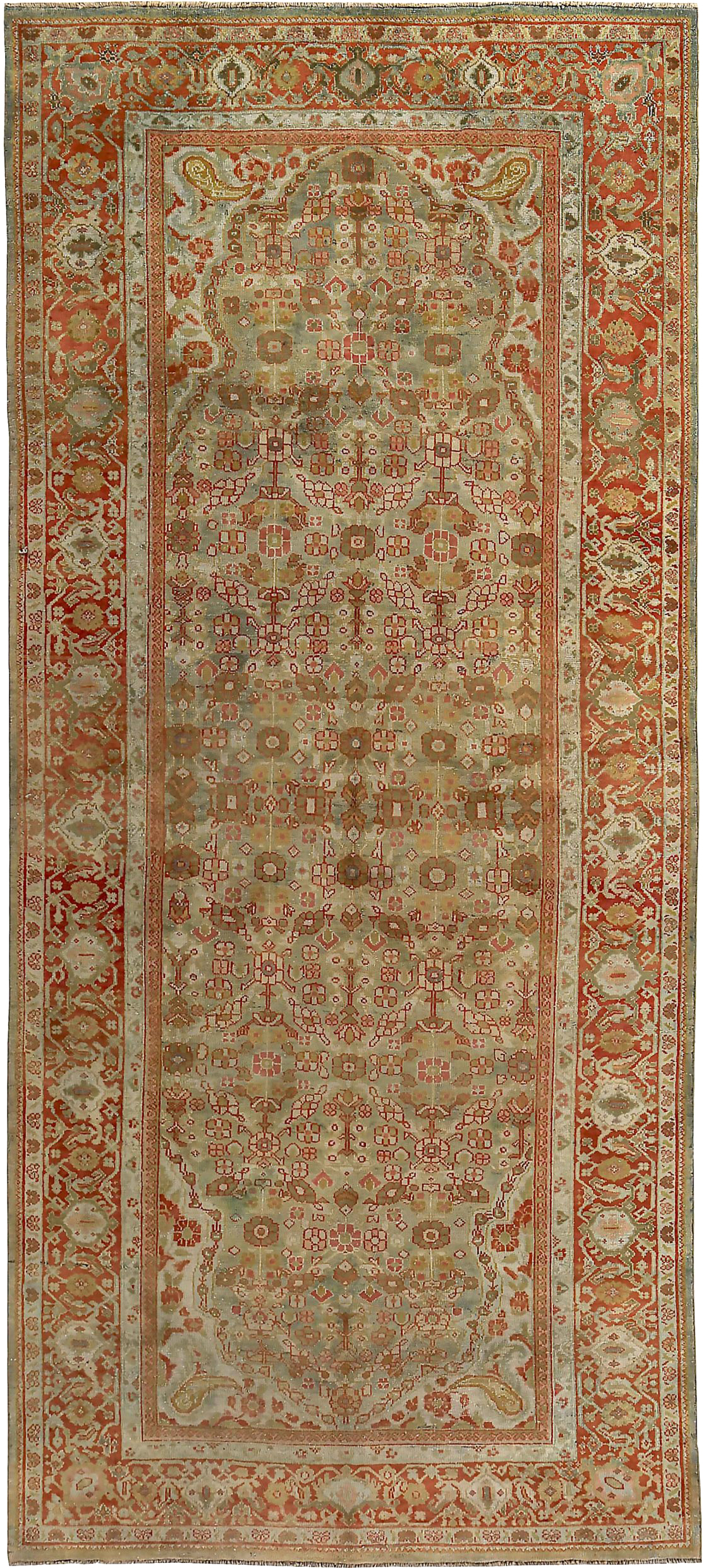 Thumbnail 4 for Antique Persian Sultanabad Transitional Rug 89665