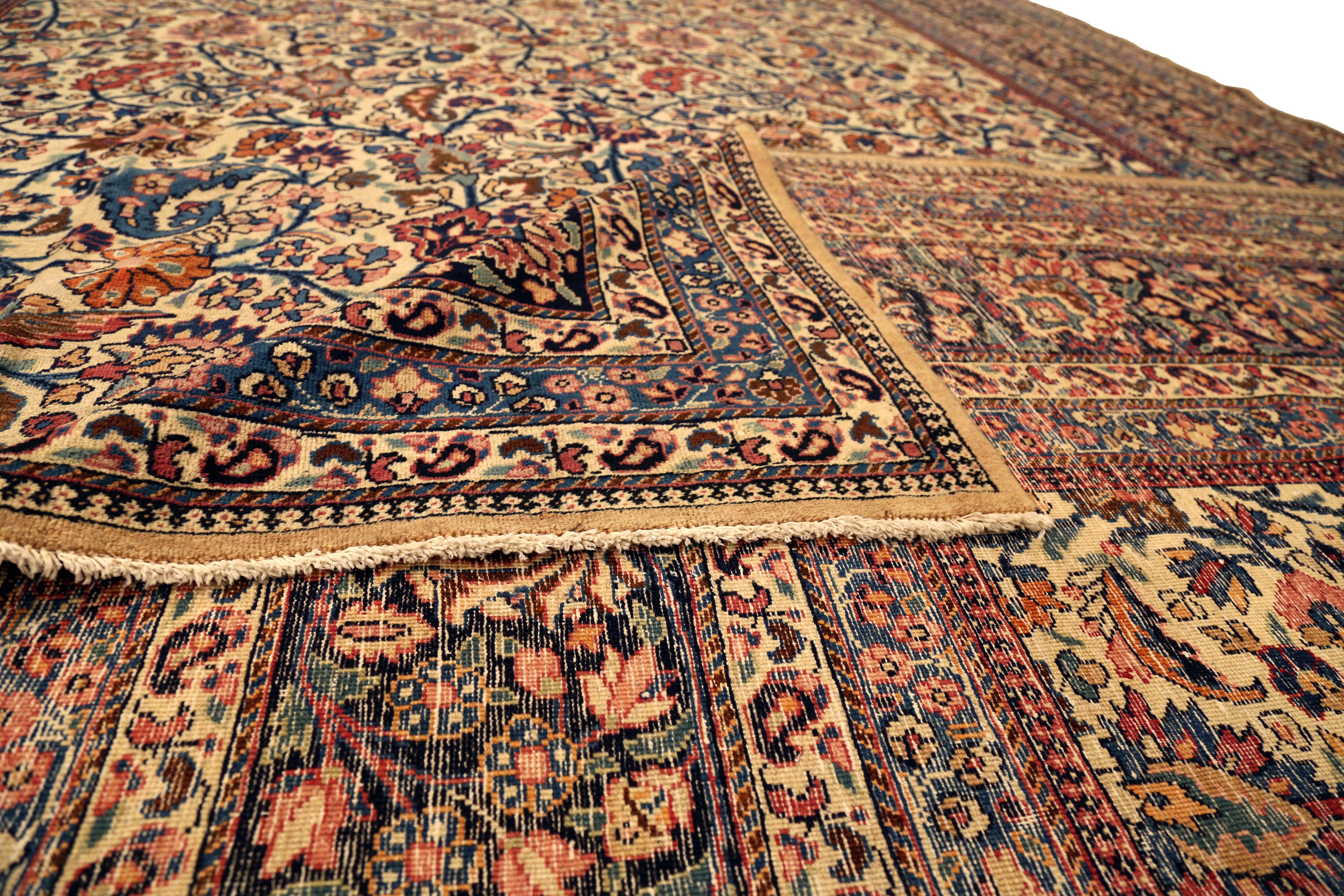 Thumbnail 6 for Antique Persian Mashad Traditional Rug 10885