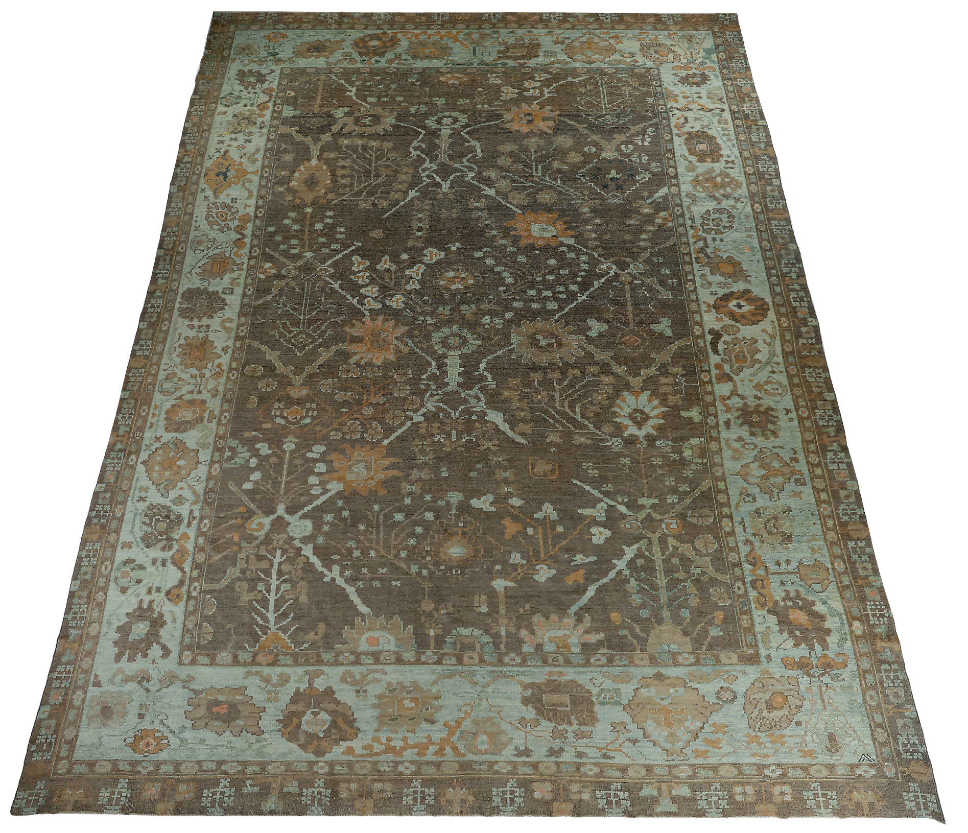 Thumbnail 8 for Persian Oushak Transitional Rug 89053