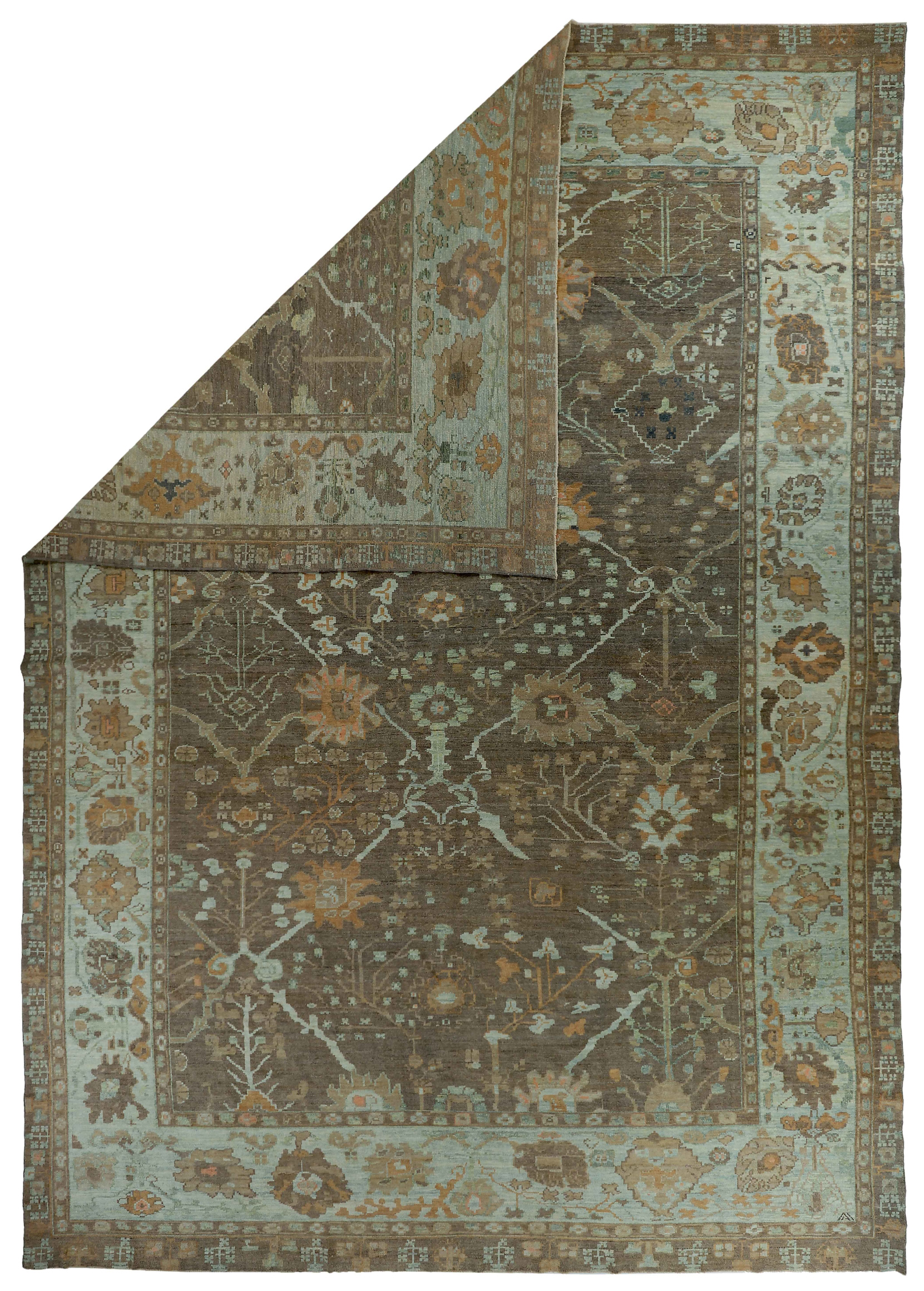 Thumbnail 7 for Persian Oushak Transitional Rug 89053