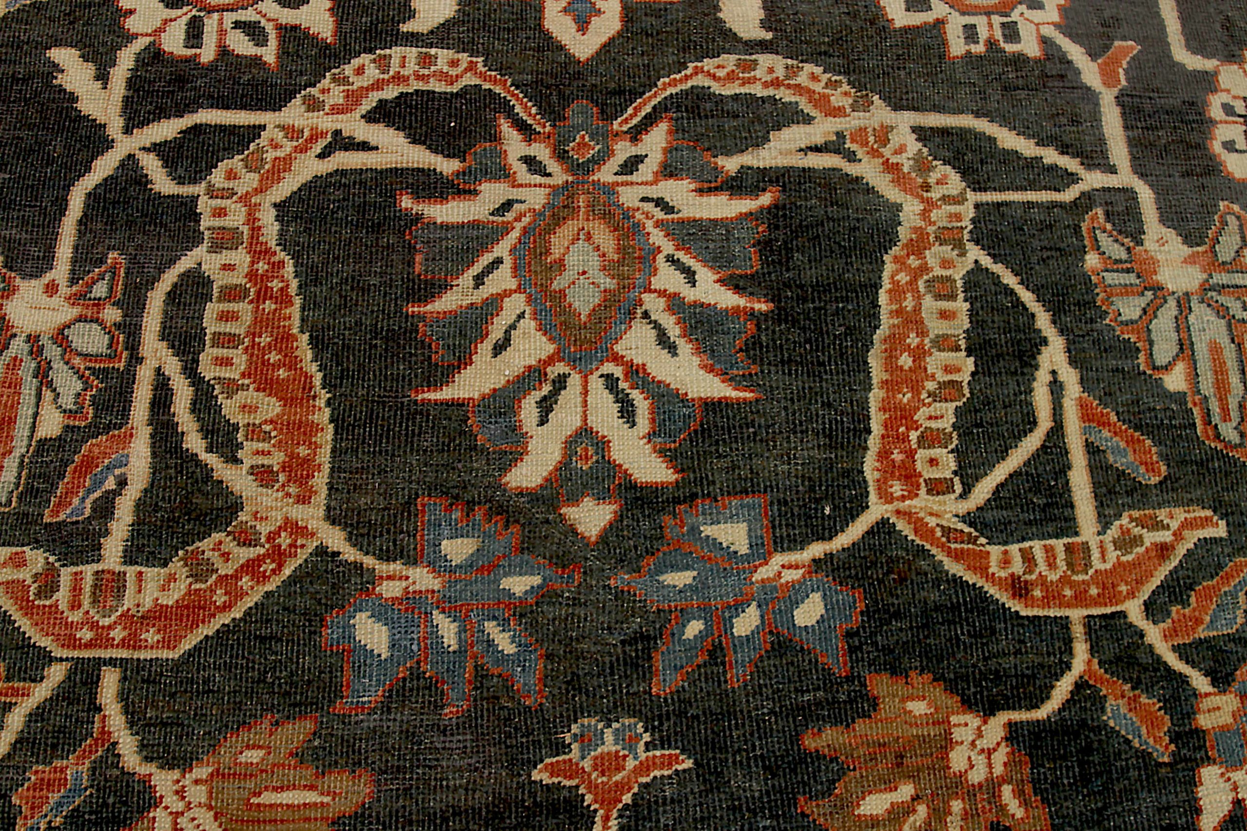 Thumbnail 4 for Antique Persian Sultanabad Traditional Rug 92123