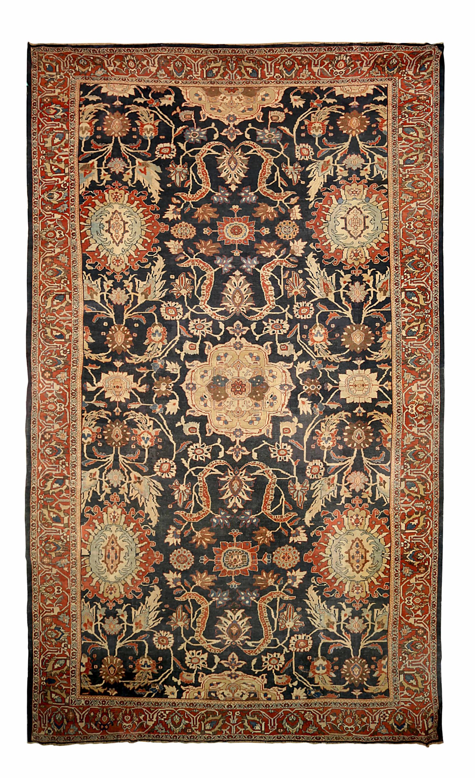 Thumbnail 7 for Antique Persian Sultanabad Traditional Rug 92123