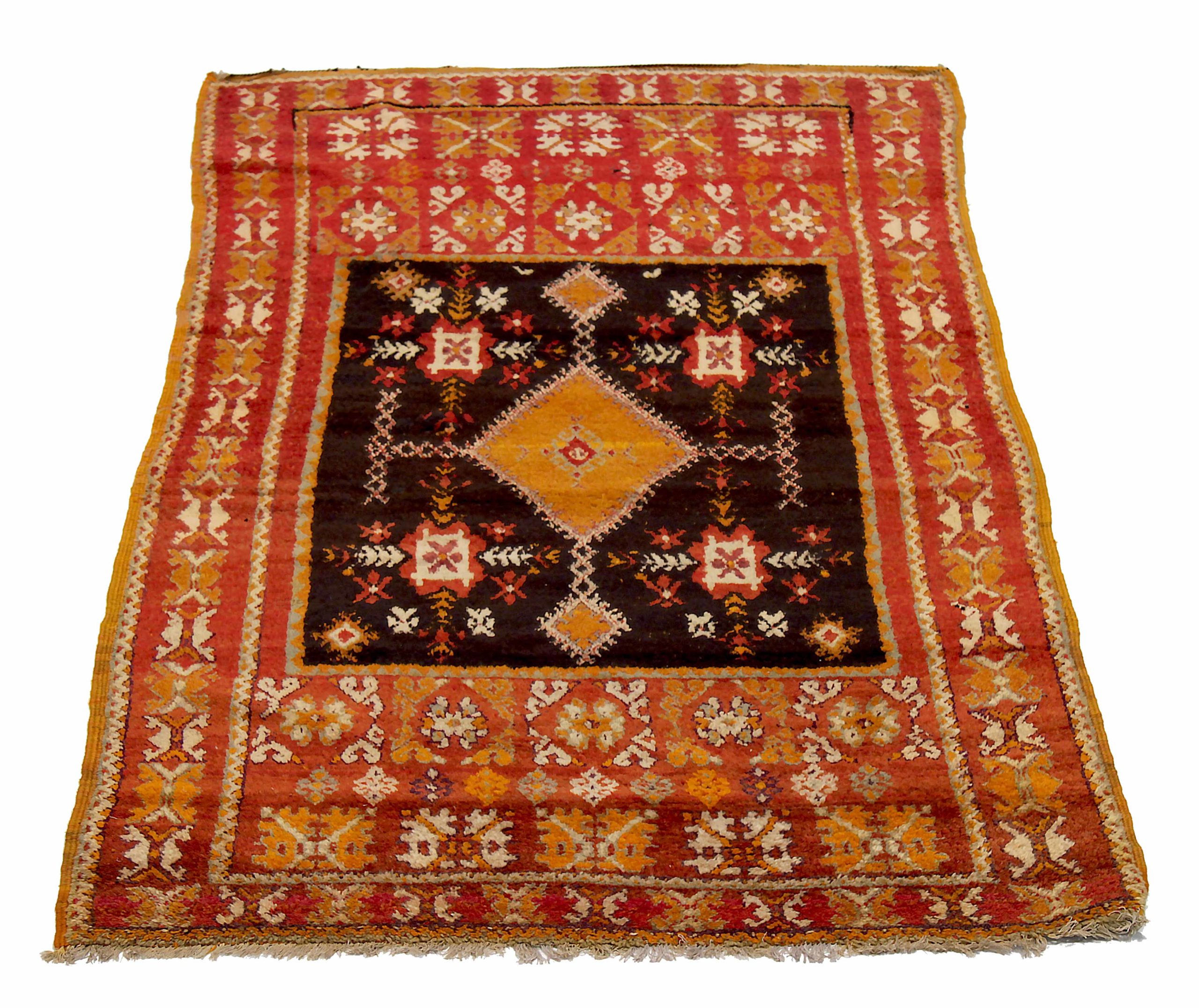 Thumbnail 3 for Antique Morocco Moroccan Traditional Rug 92027