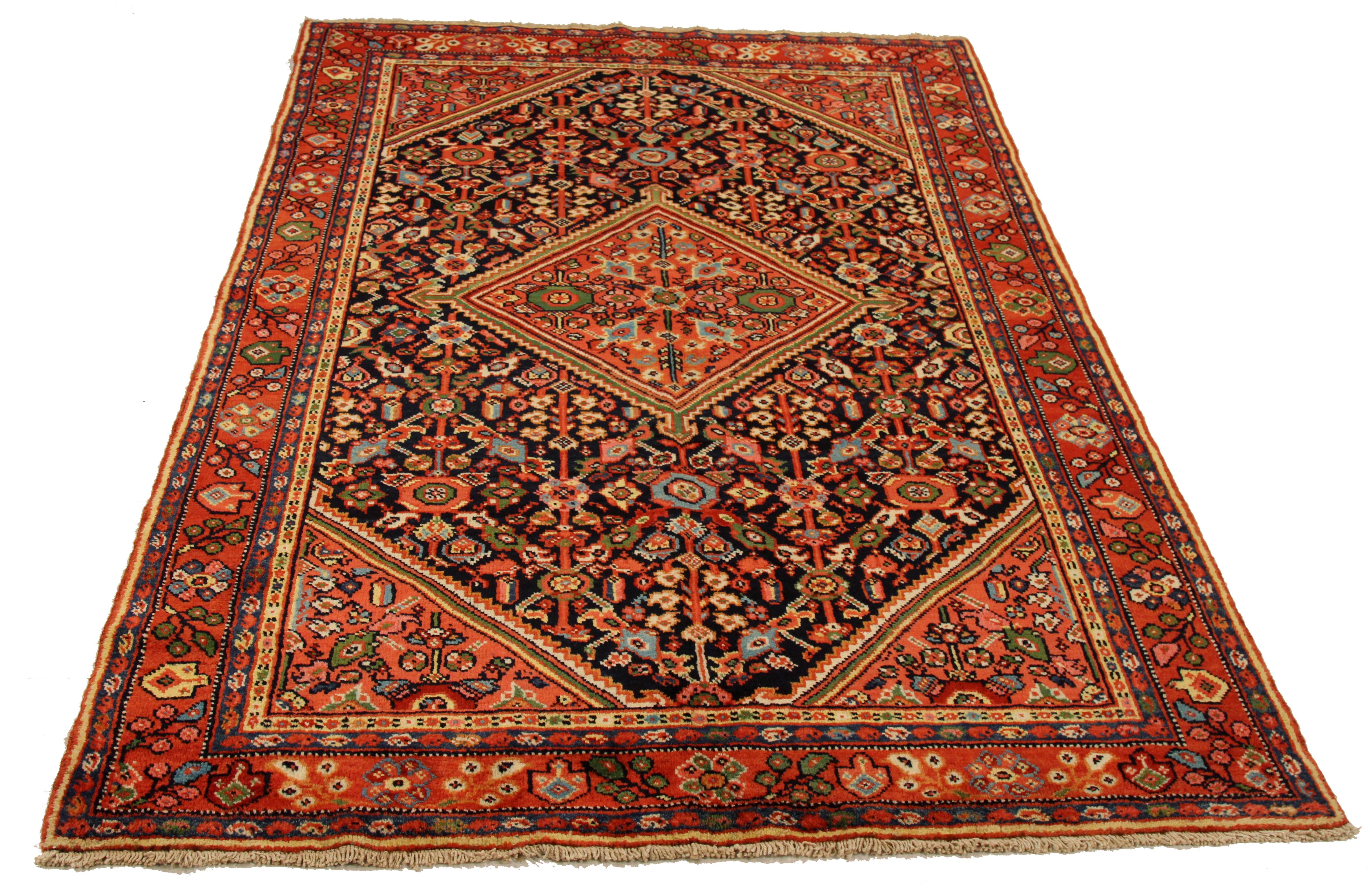 Thumbnail 3 for Antique Persian Mahal Traditional Rug 10919