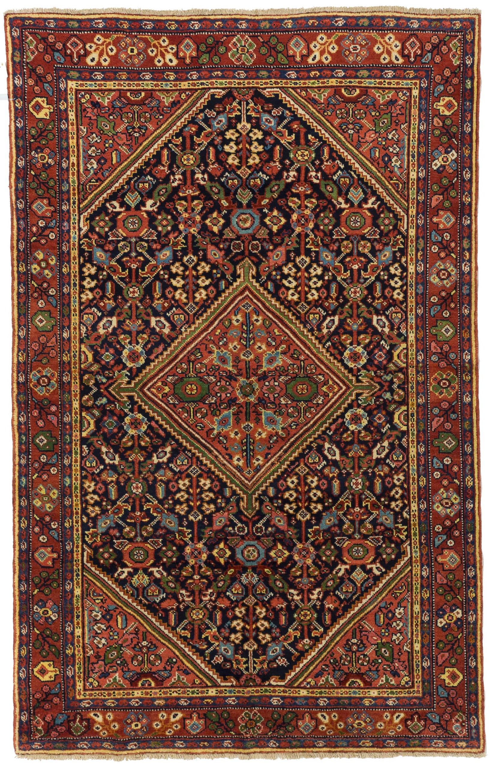 Thumbnail 5 for Antique Persian Mahal Traditional Rug 10919