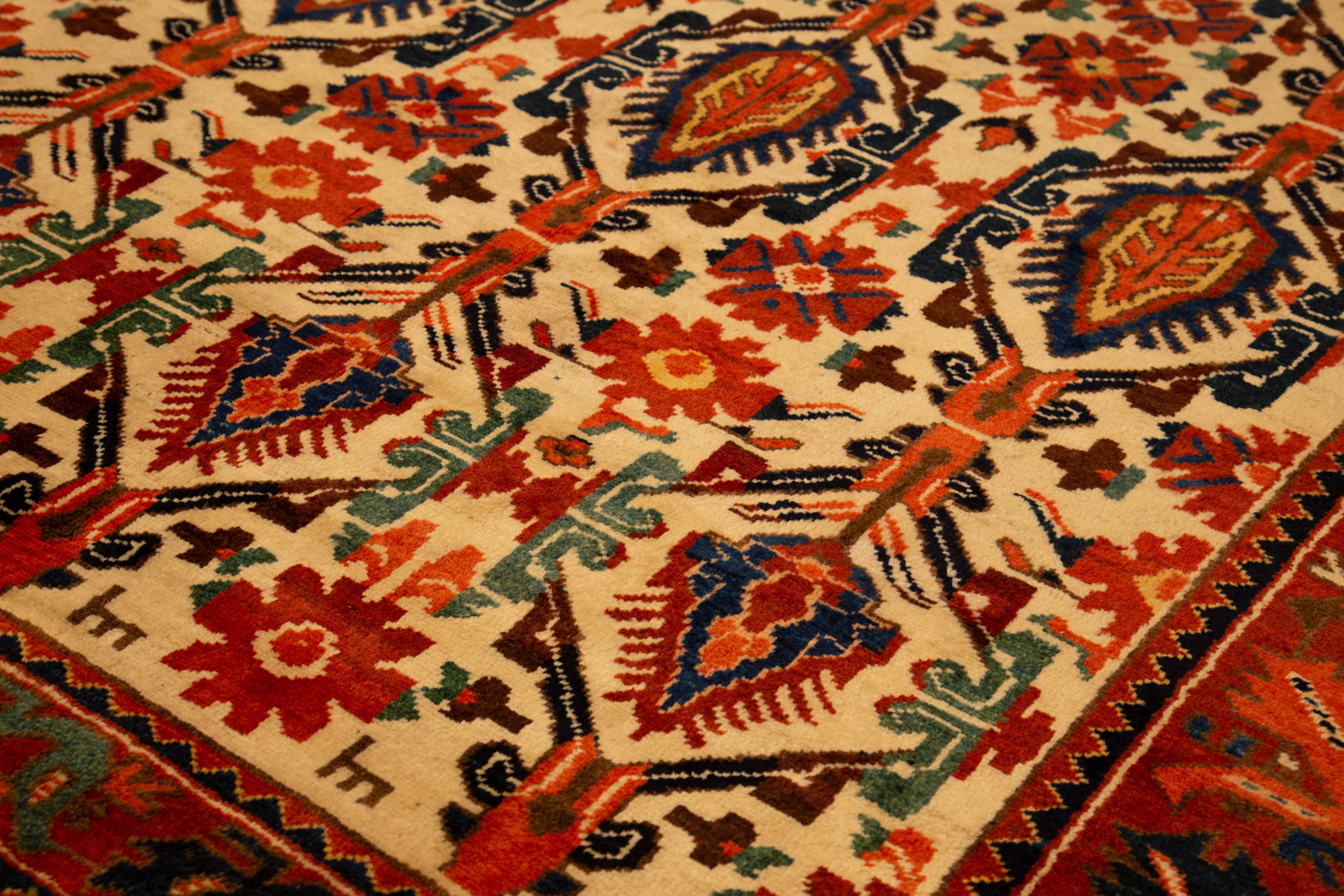 Thumbnail 4 for Antique Persian Bakhtiar Traditional Rug 10930