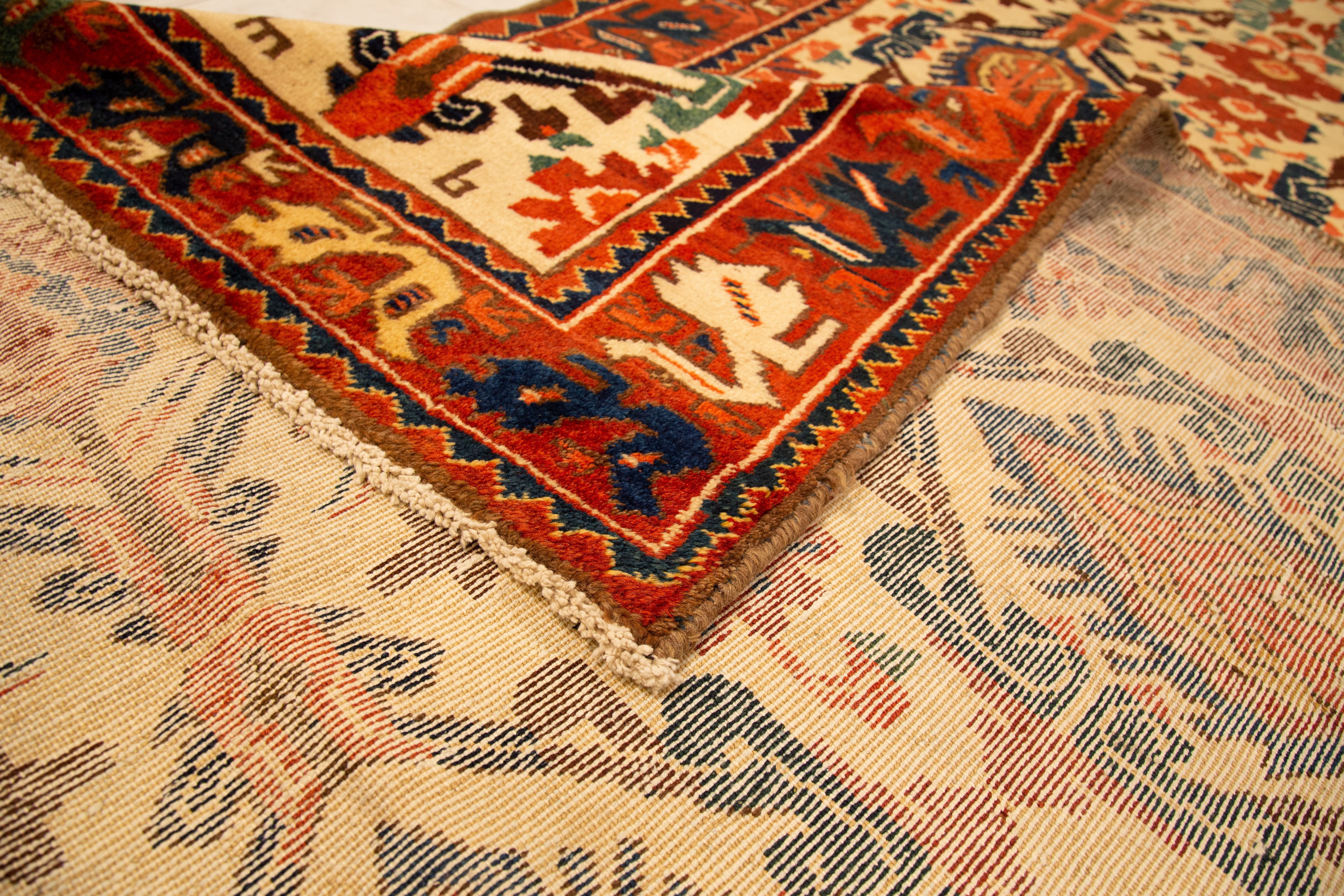 Thumbnail 3 for Antique Persian Bakhtiar Traditional Rug 10930