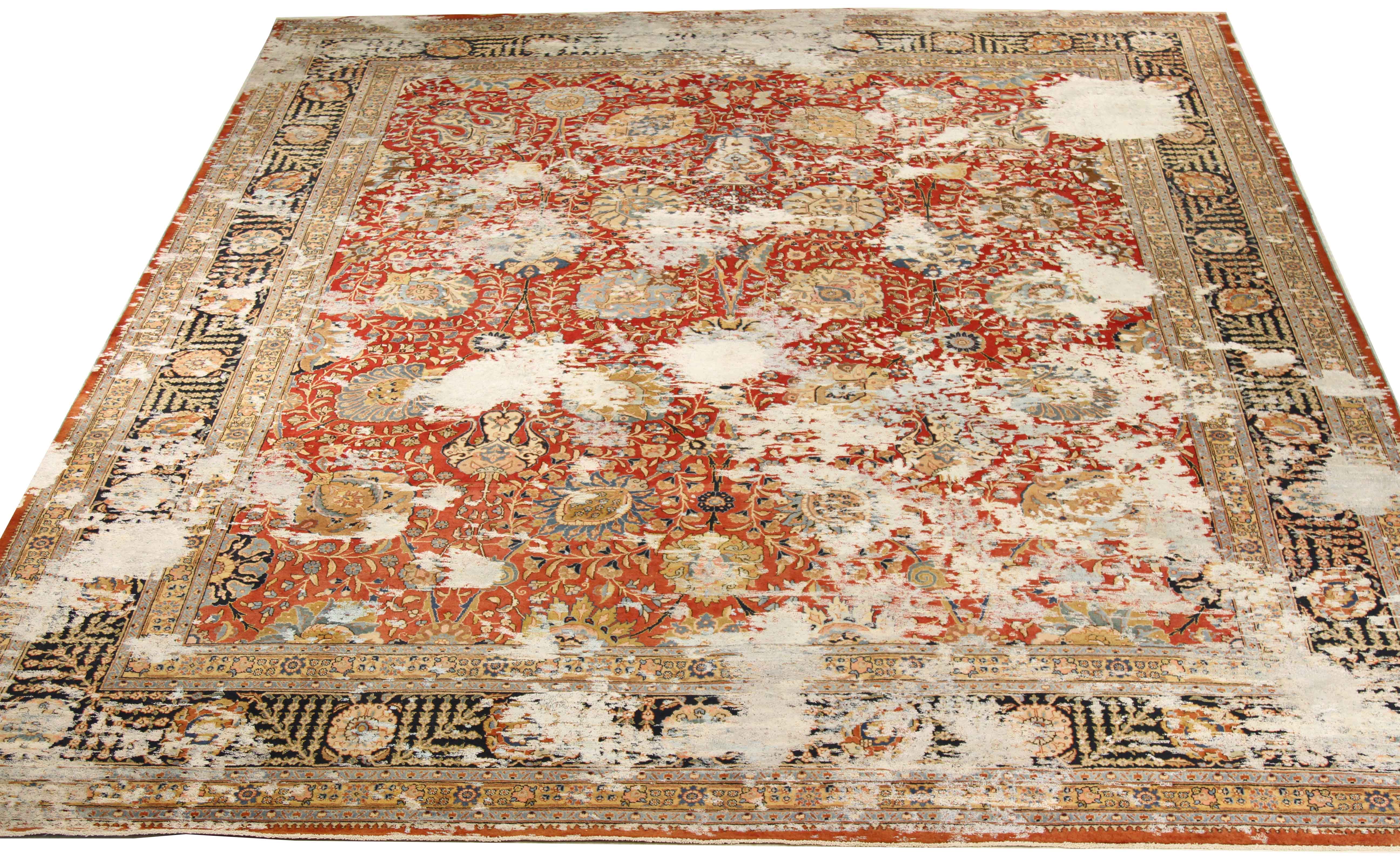 Thumbnail 6 for Antique Persian Tabriz Transitional Rug 66780