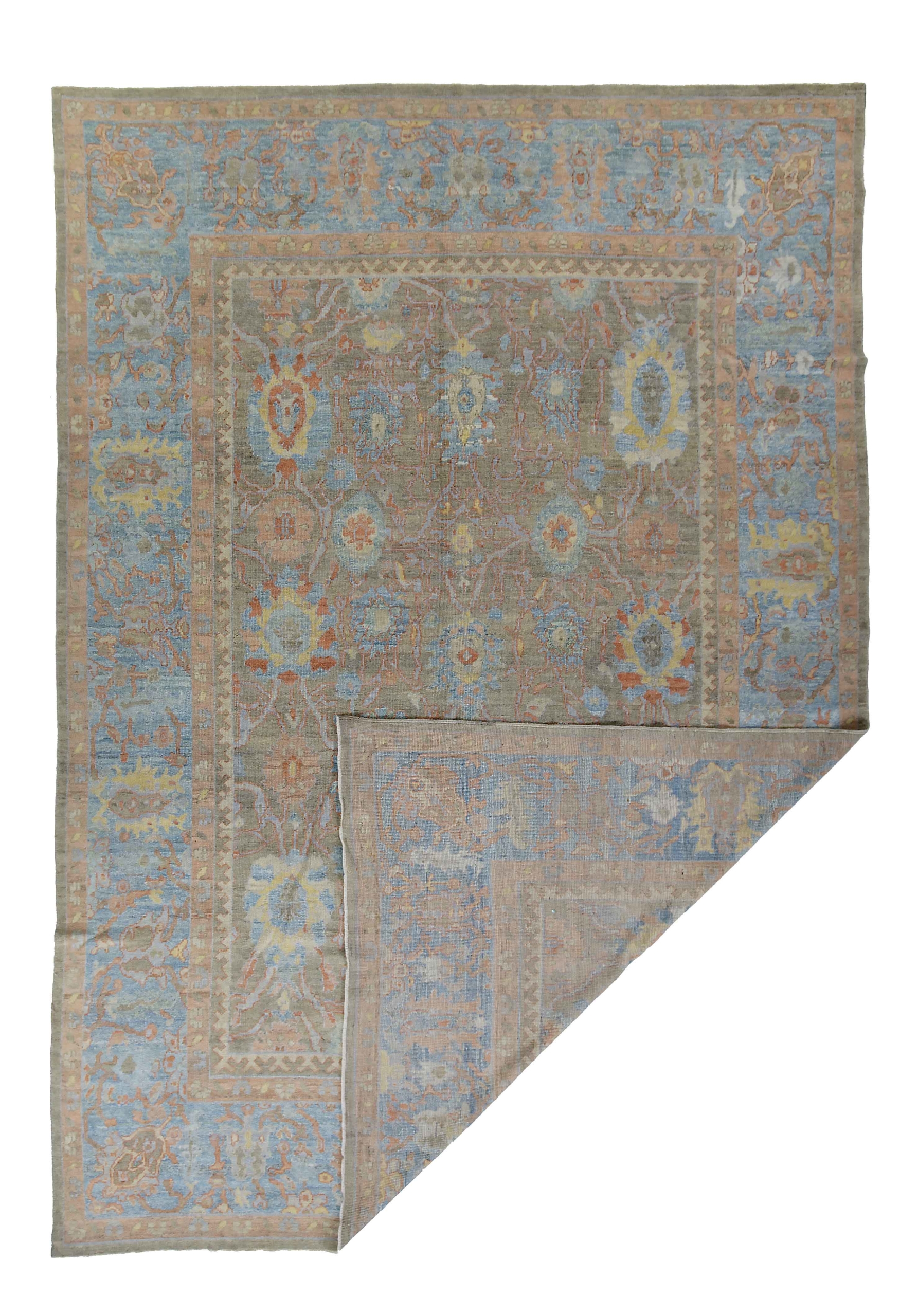 Thumbnail 5 for Persian Oushak Transitional Rug 88979