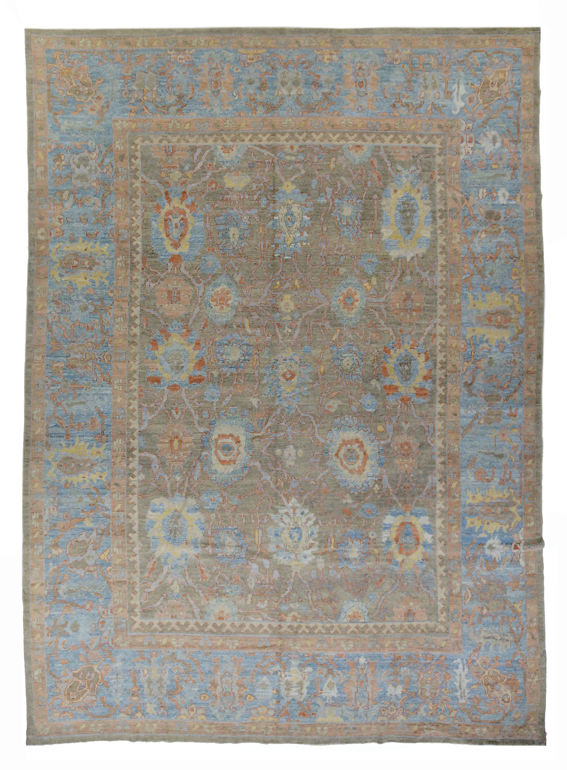 Thumbnail 7 for Persian Oushak Transitional Rug 88979