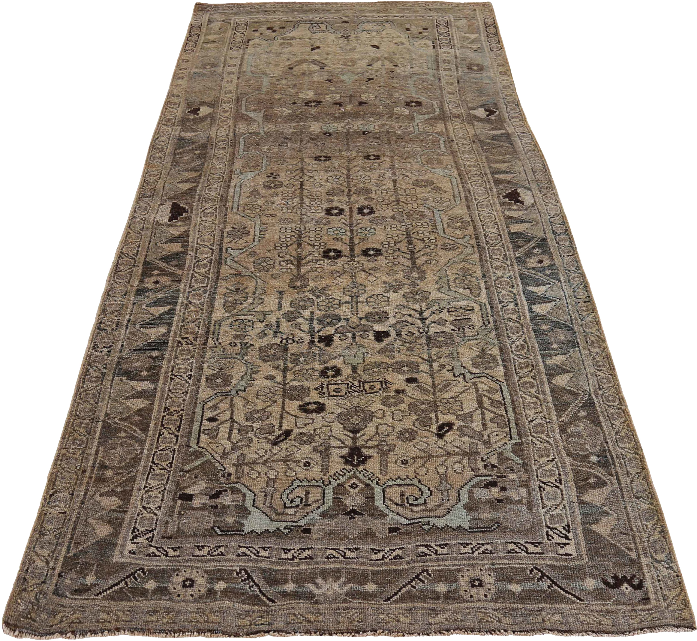 Thumbnail 4 for Antique Persian Bijar Transitional Rug 89657