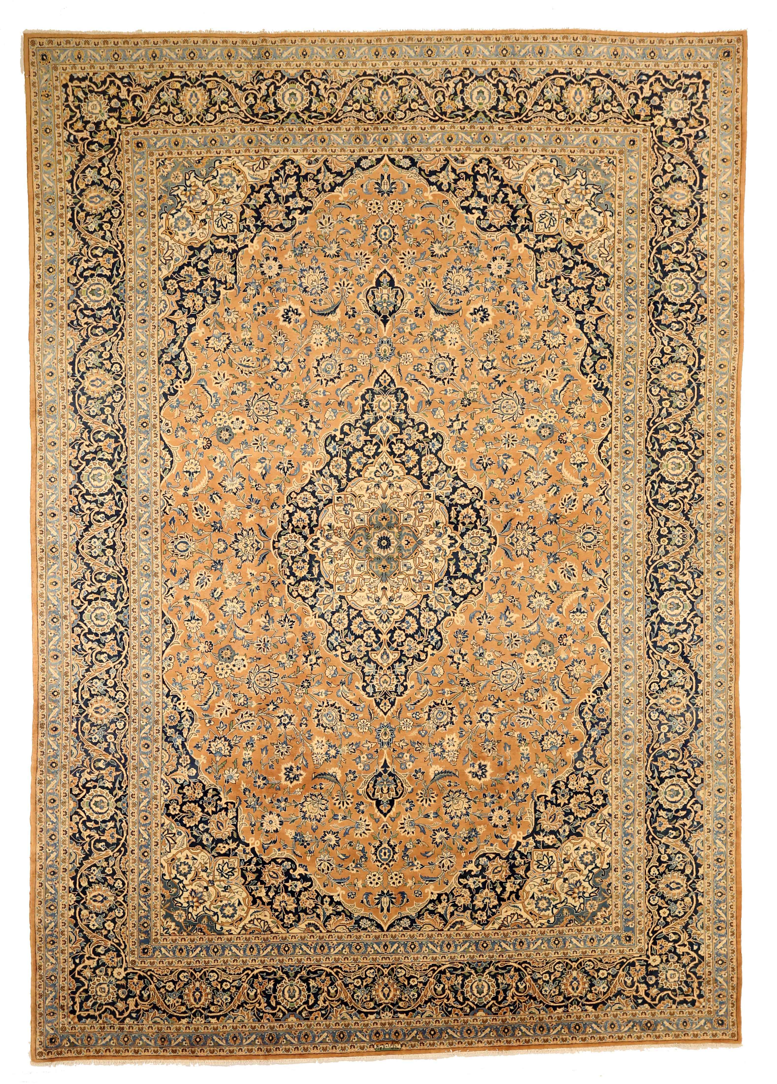 Thumbnail 3 for Antique Persian Kashan Traditional Rug 10954