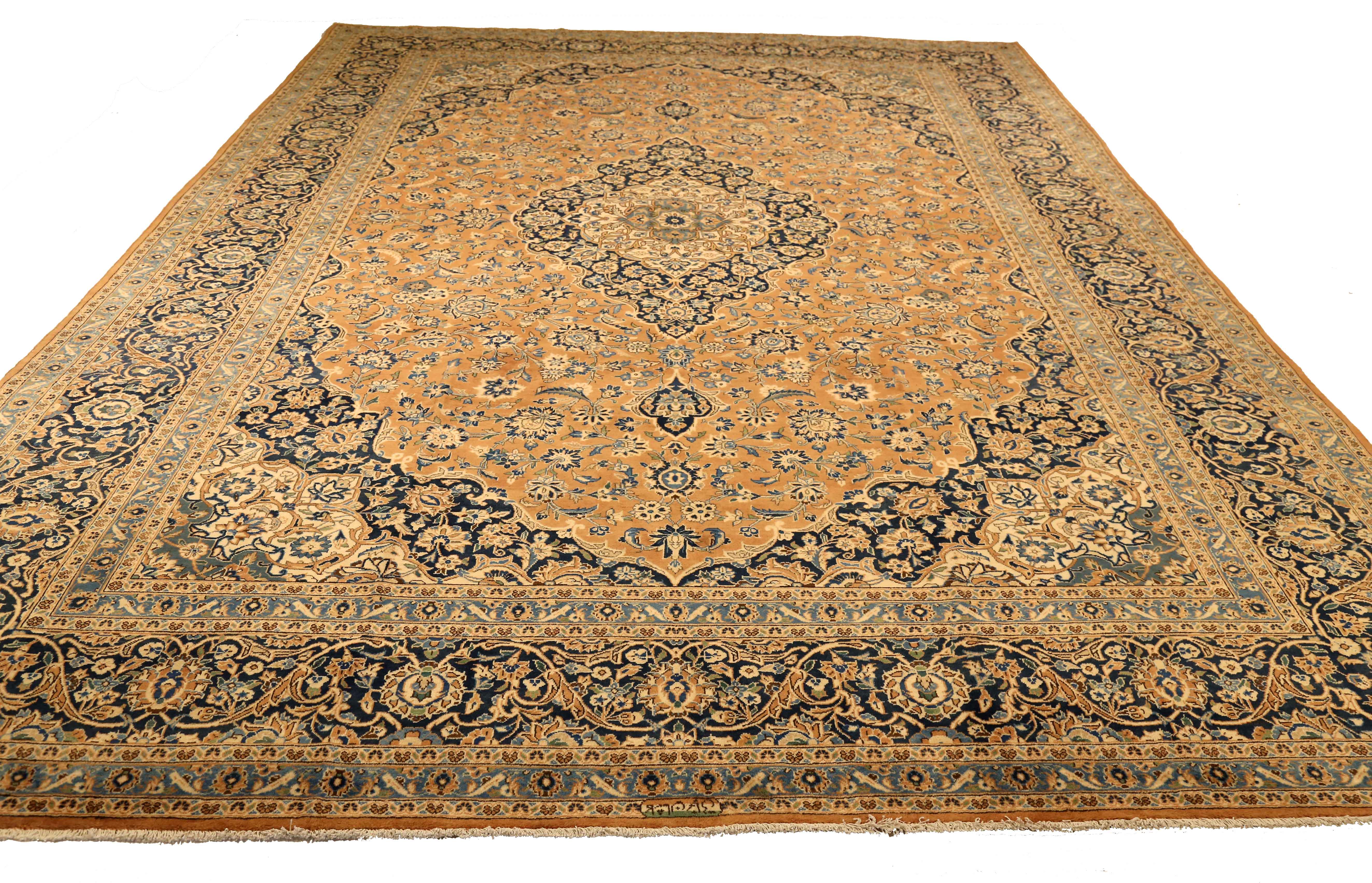 Thumbnail 5 for Antique Persian Kashan Traditional Rug 10954