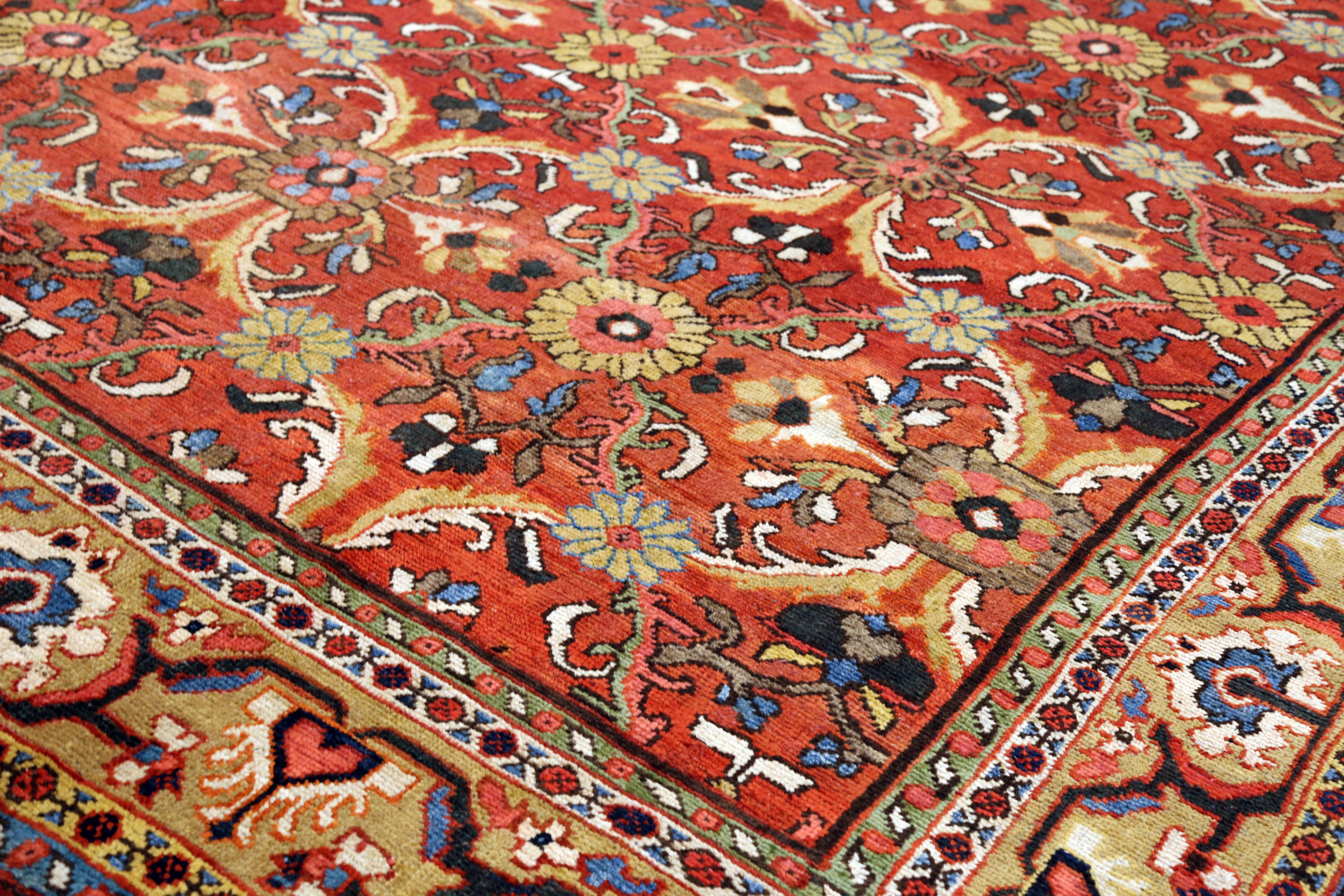 Thumbnail 2 for Antique Persian Mahal Traditional Rug 10981