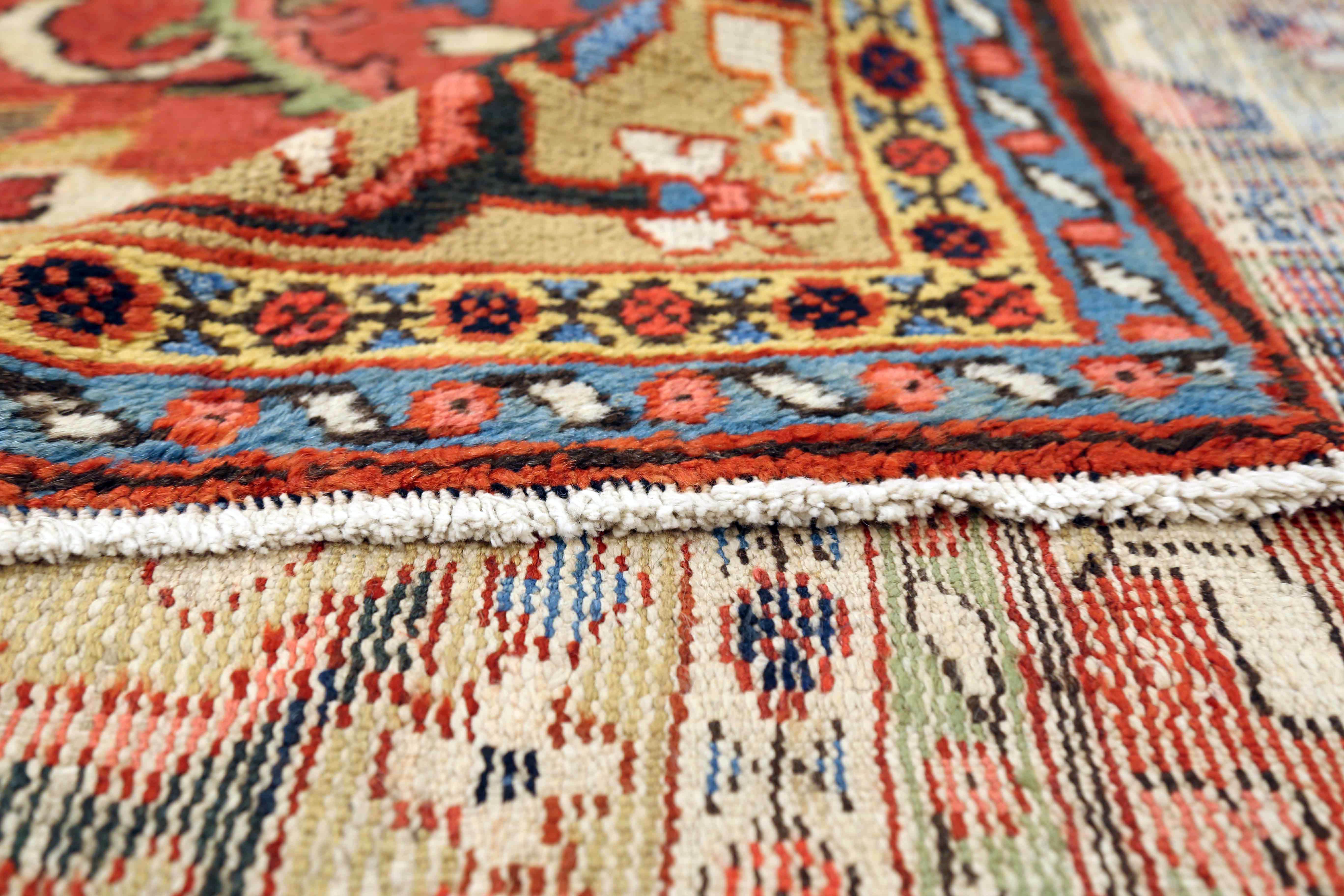 Thumbnail 11 for Antique Persian Mahal Traditional Rug 10981