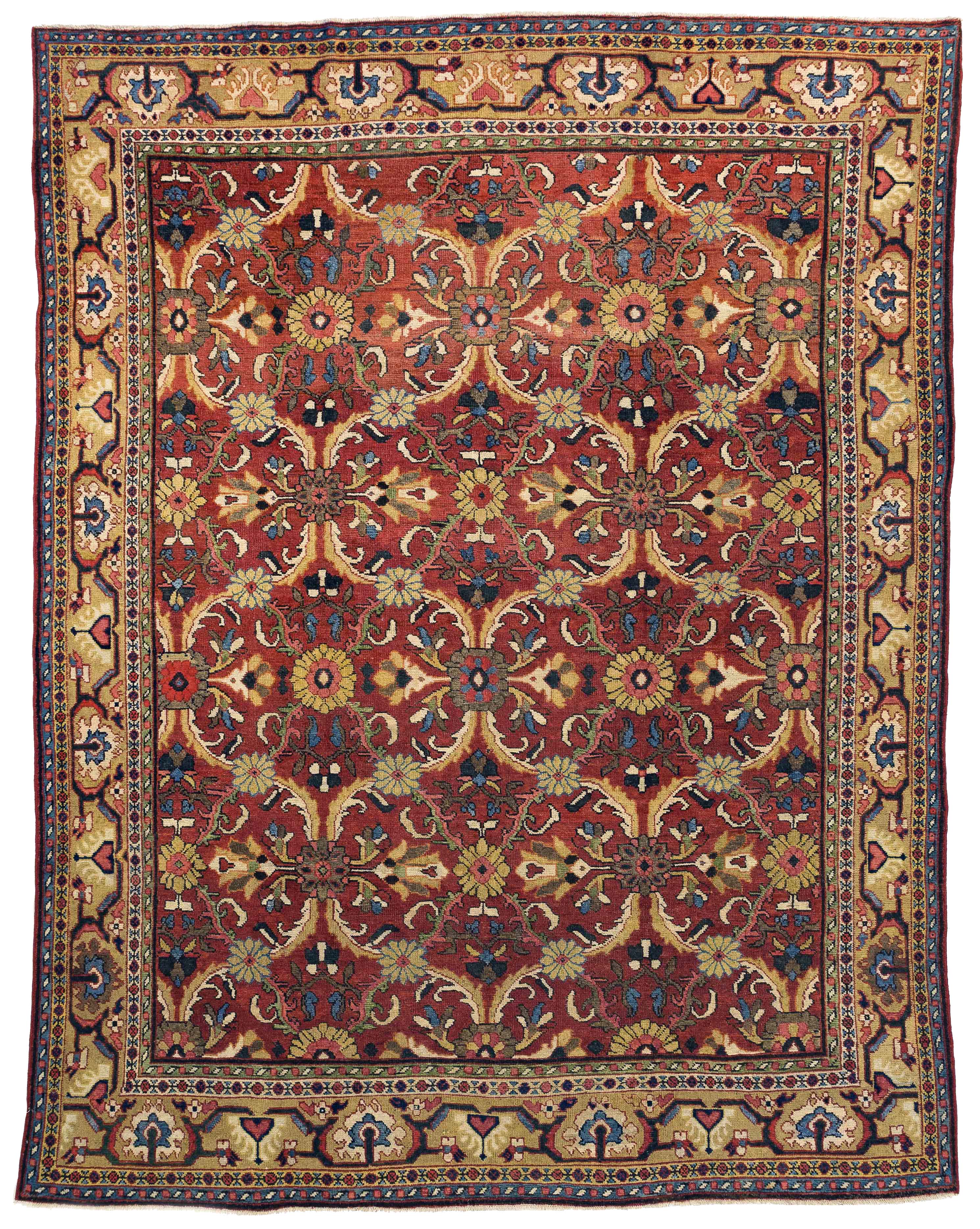 Thumbnail 6 for Antique Persian Mahal Traditional Rug 10981