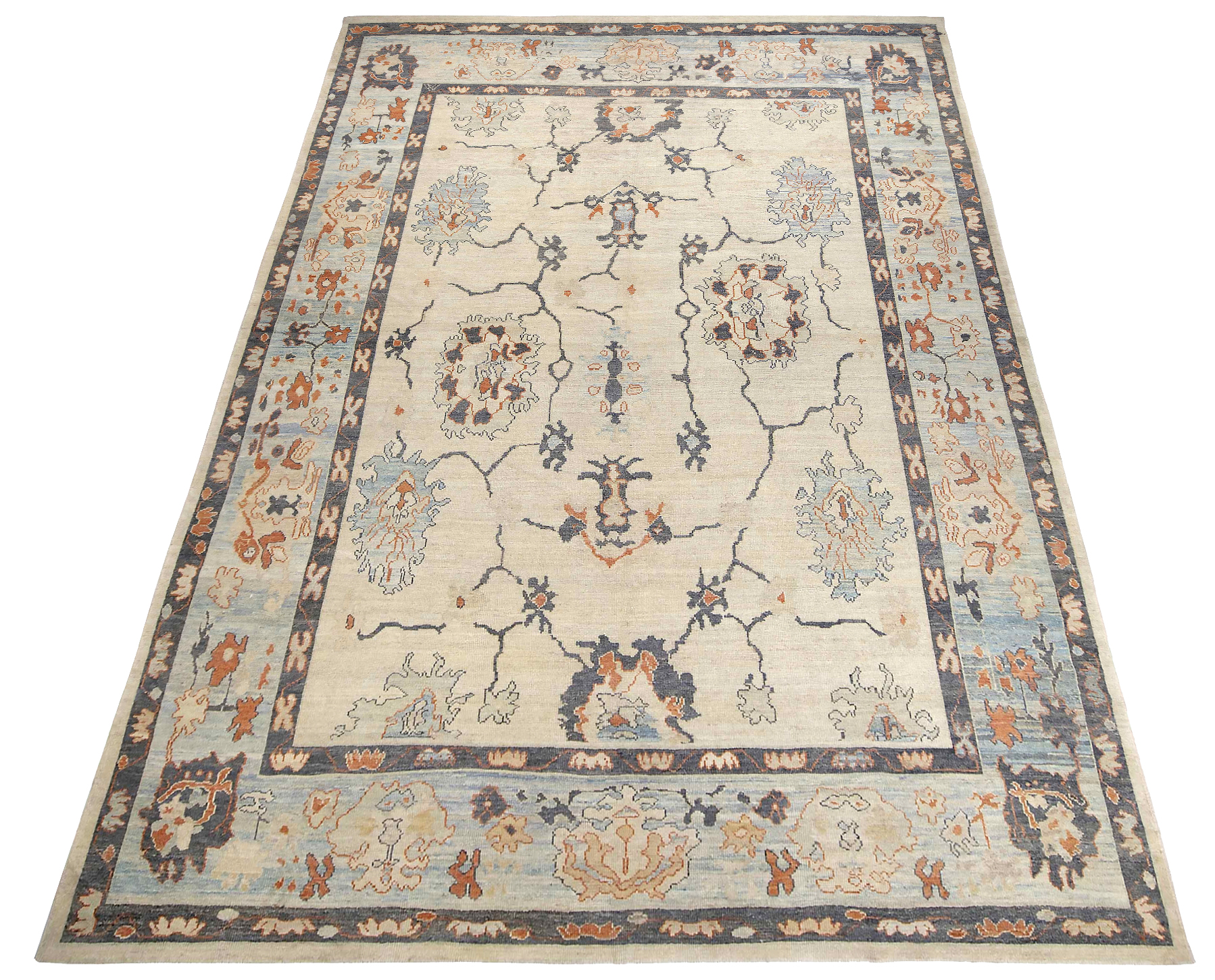 Thumbnail 7 for Persian Oushak Transitional Rug 88974