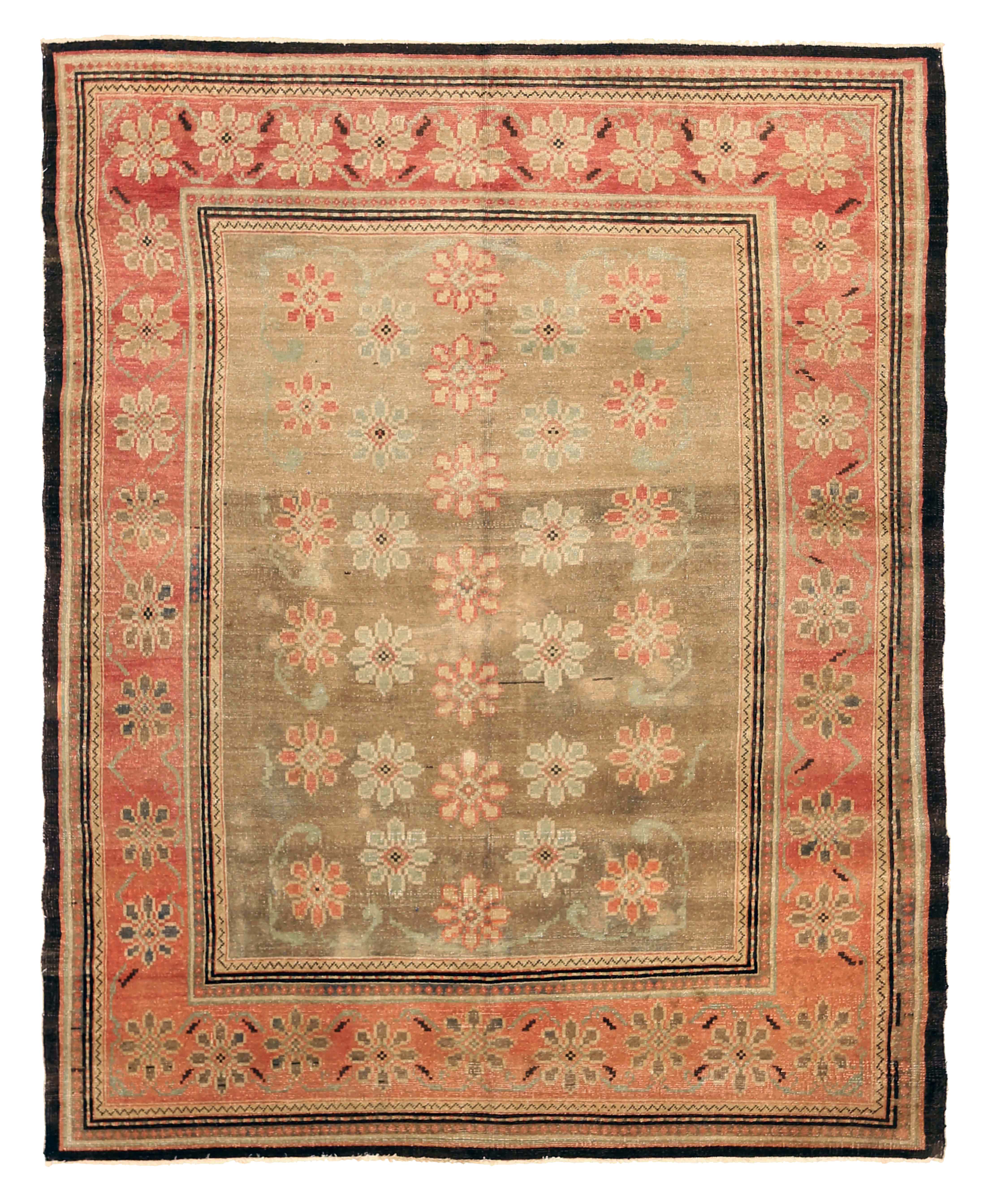 Thumbnail 7 for Antique Russia Khotan Transitional Rug 10982