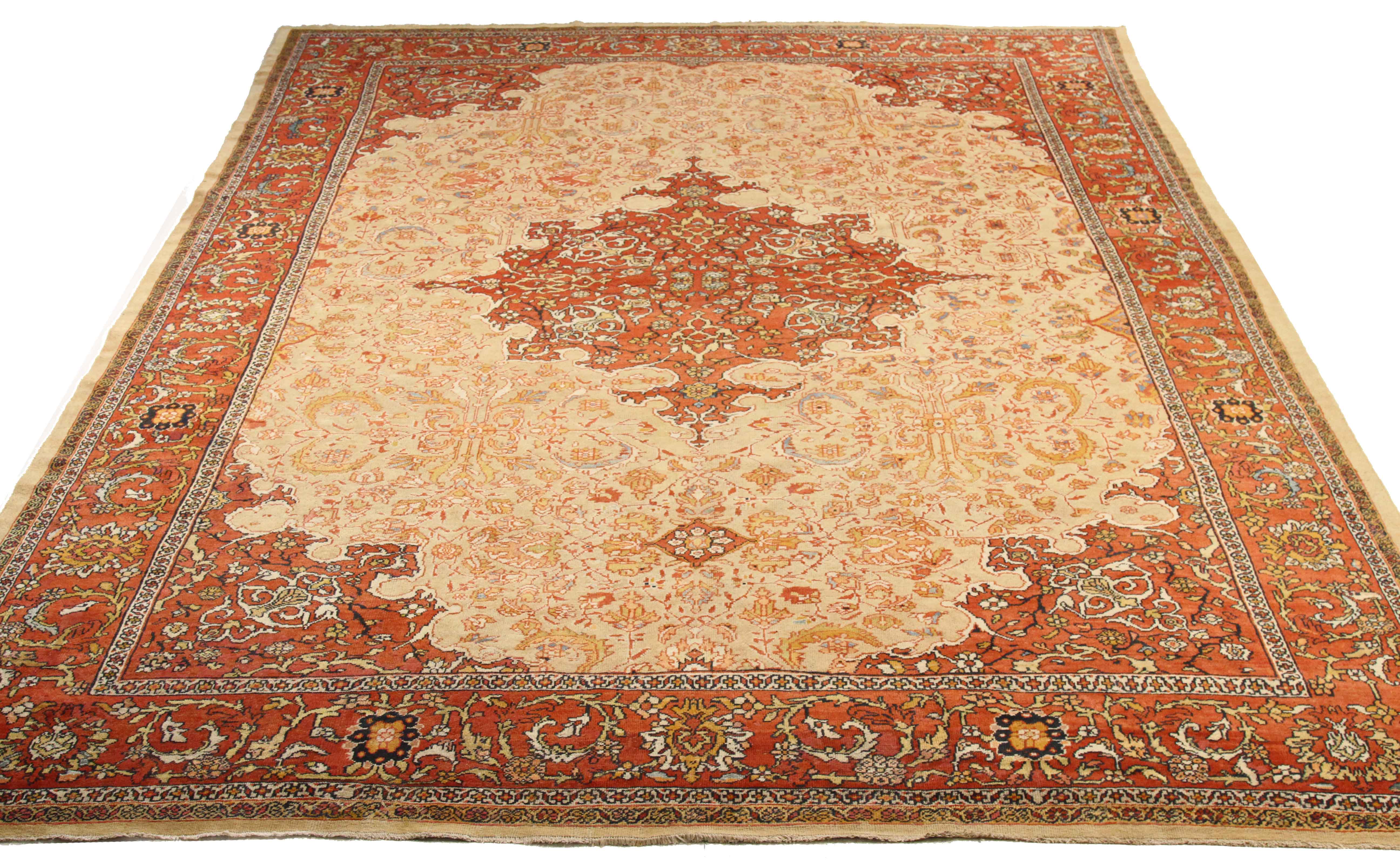 Thumbnail 15 for Antique Persian Sultanabad Transitional Rug 10970