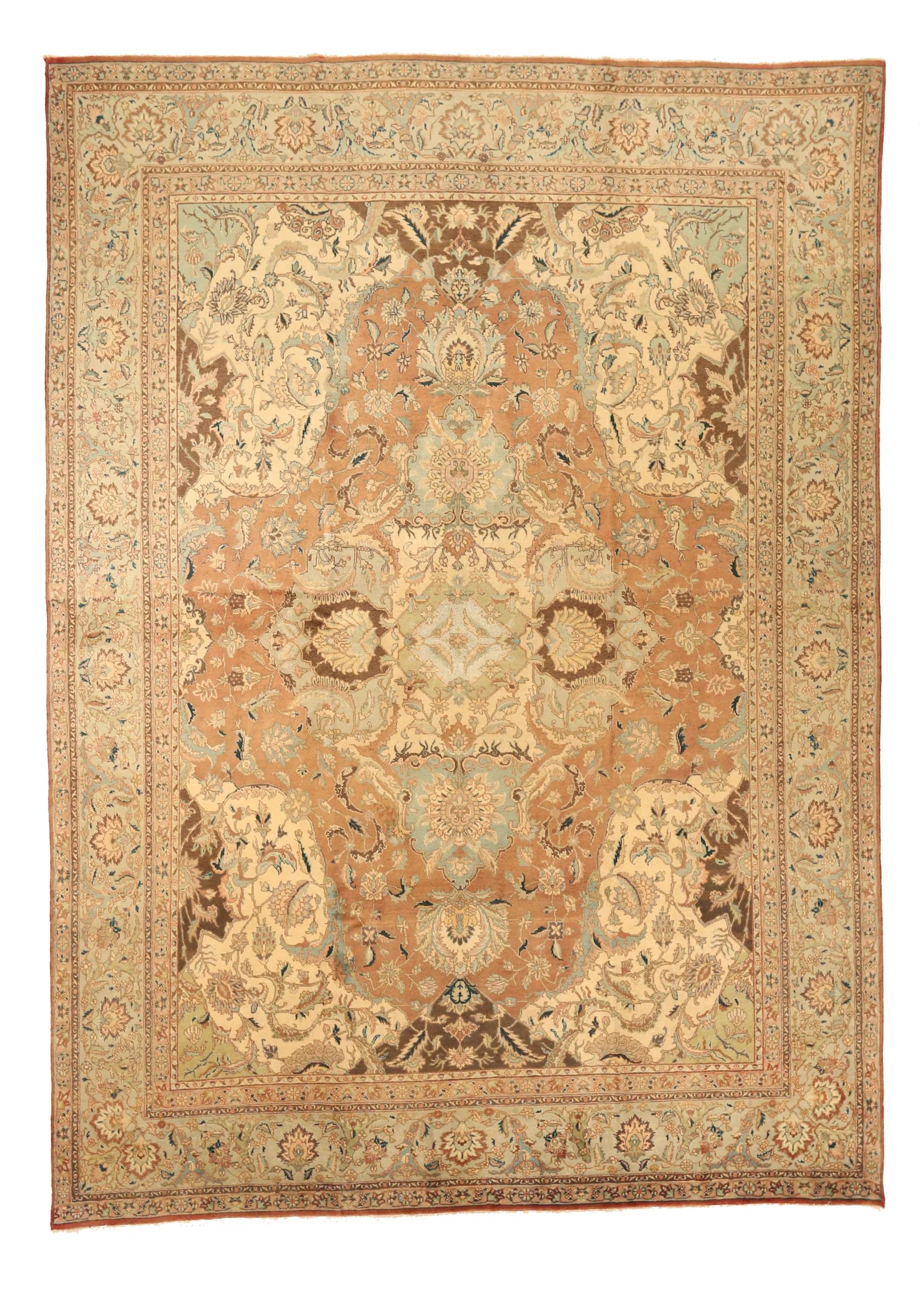 Thumbnail 3 for Antique Persian Tabriz Transitional Rug 10974