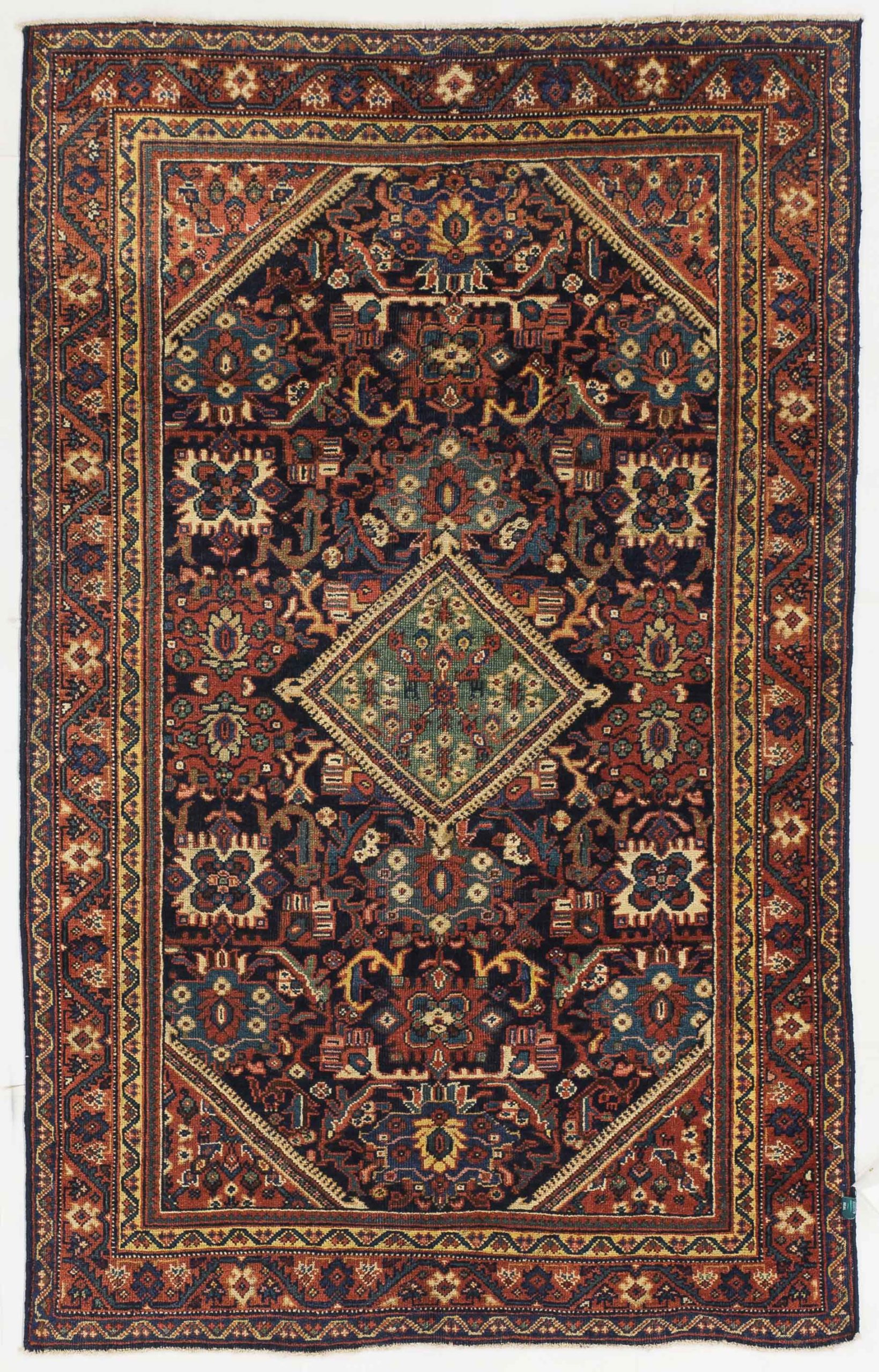 Thumbnail 3 for Antique Persian Mahal Traditional Rug 10978