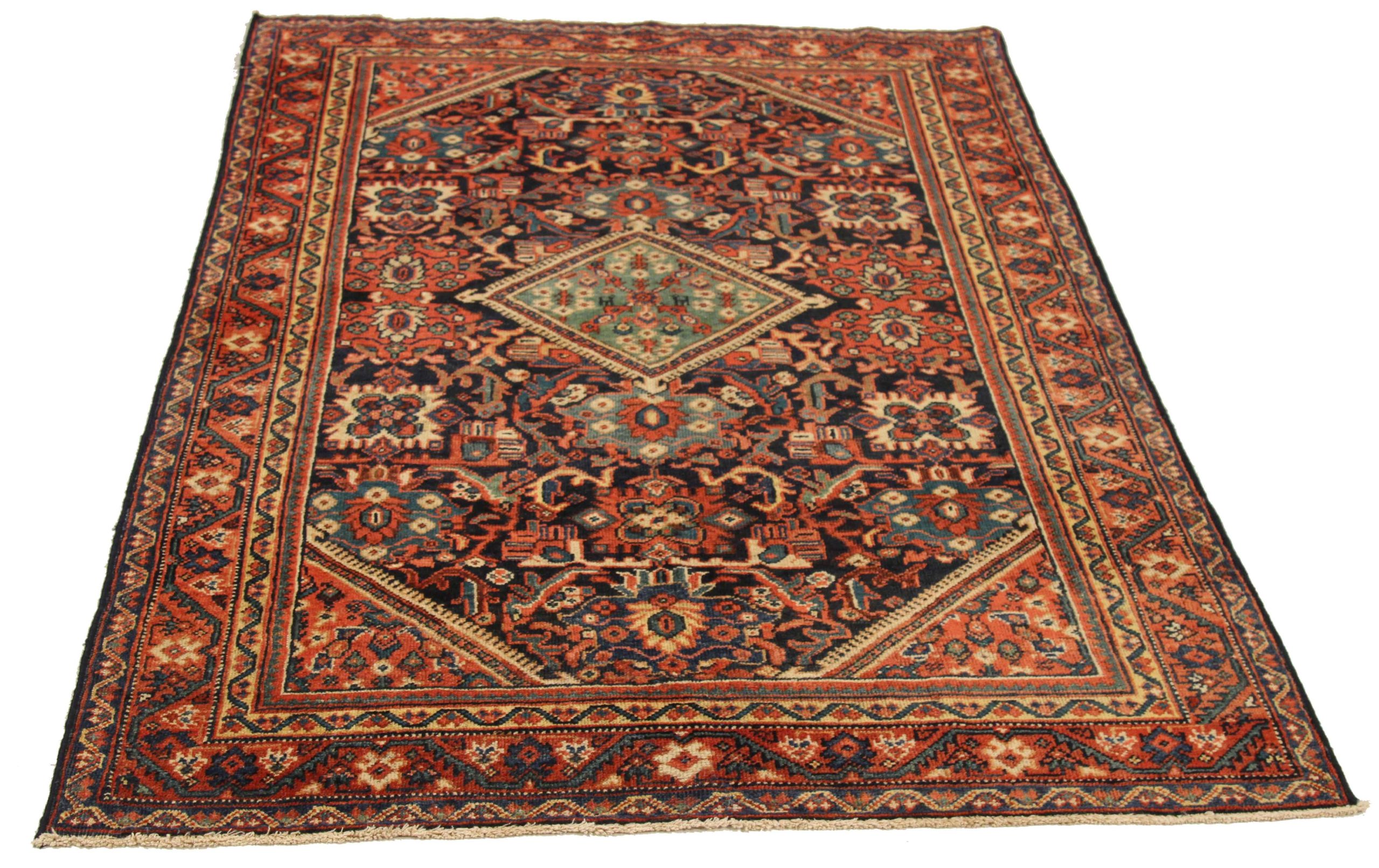 Thumbnail 15 for Antique Persian Mahal Traditional Rug 10978