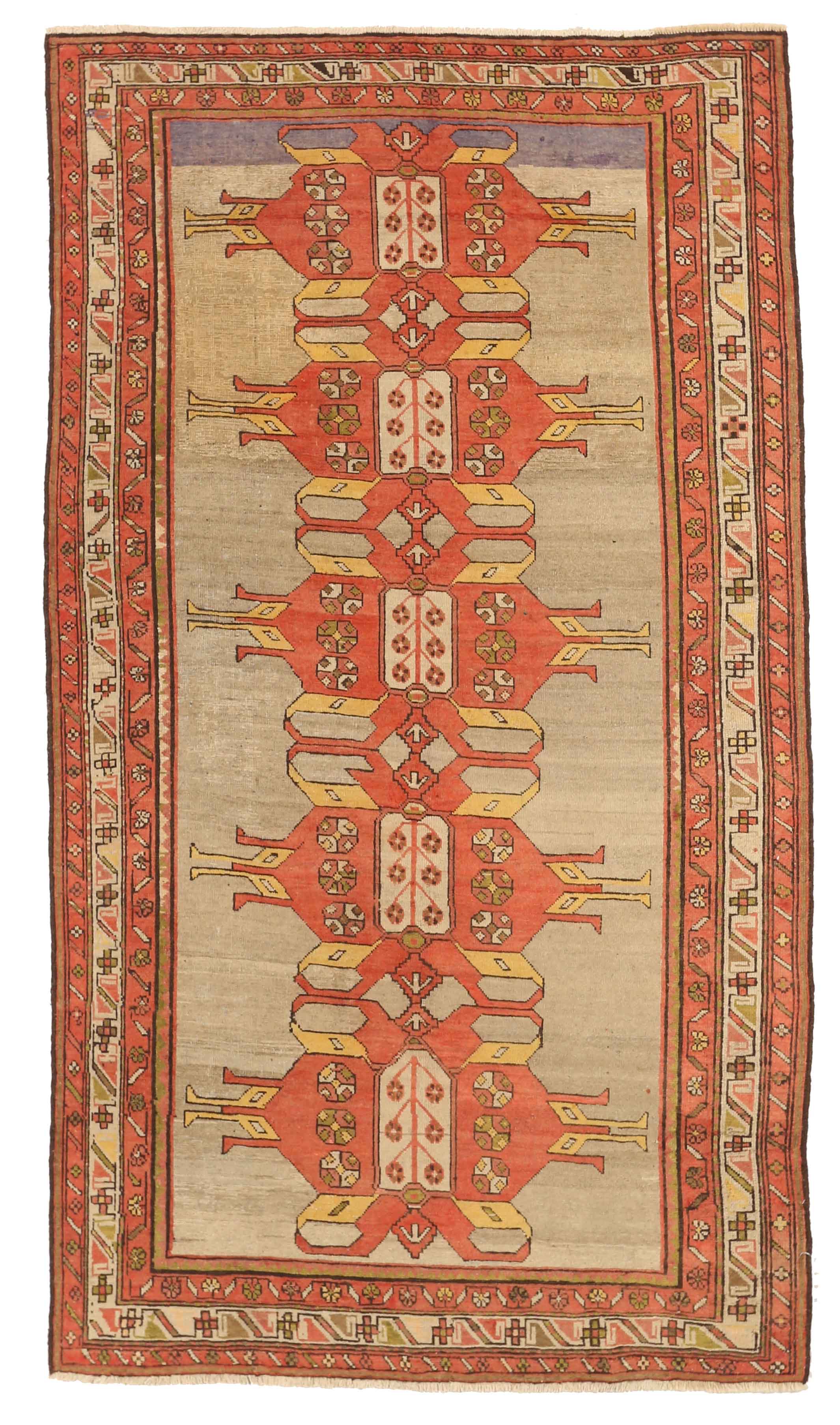 Thumbnail 10 for Antique Russia Kazakhstan Transitional Rug 10992