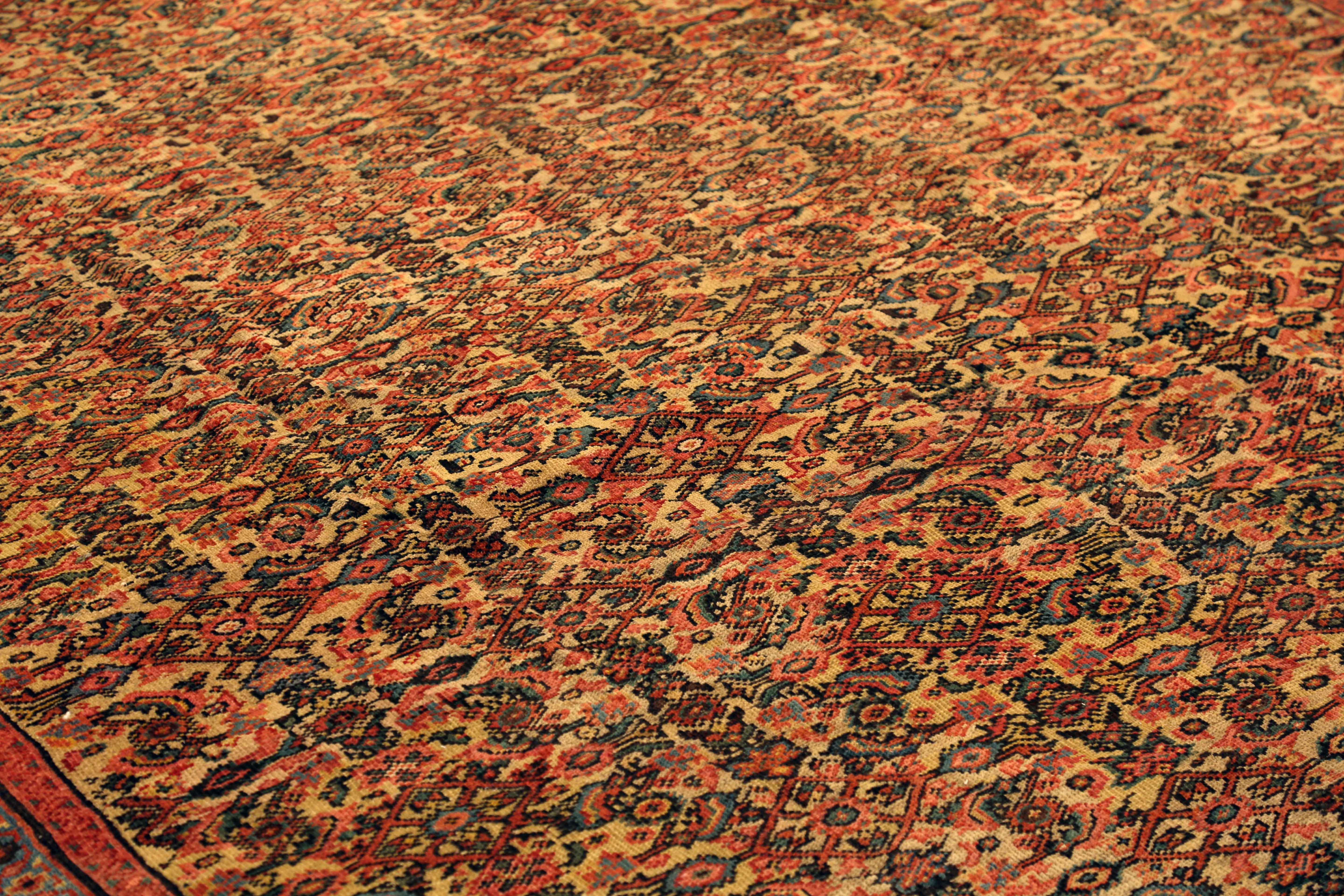 Thumbnail 7 for Antique Persian Sultanabad Traditional Rug 11032