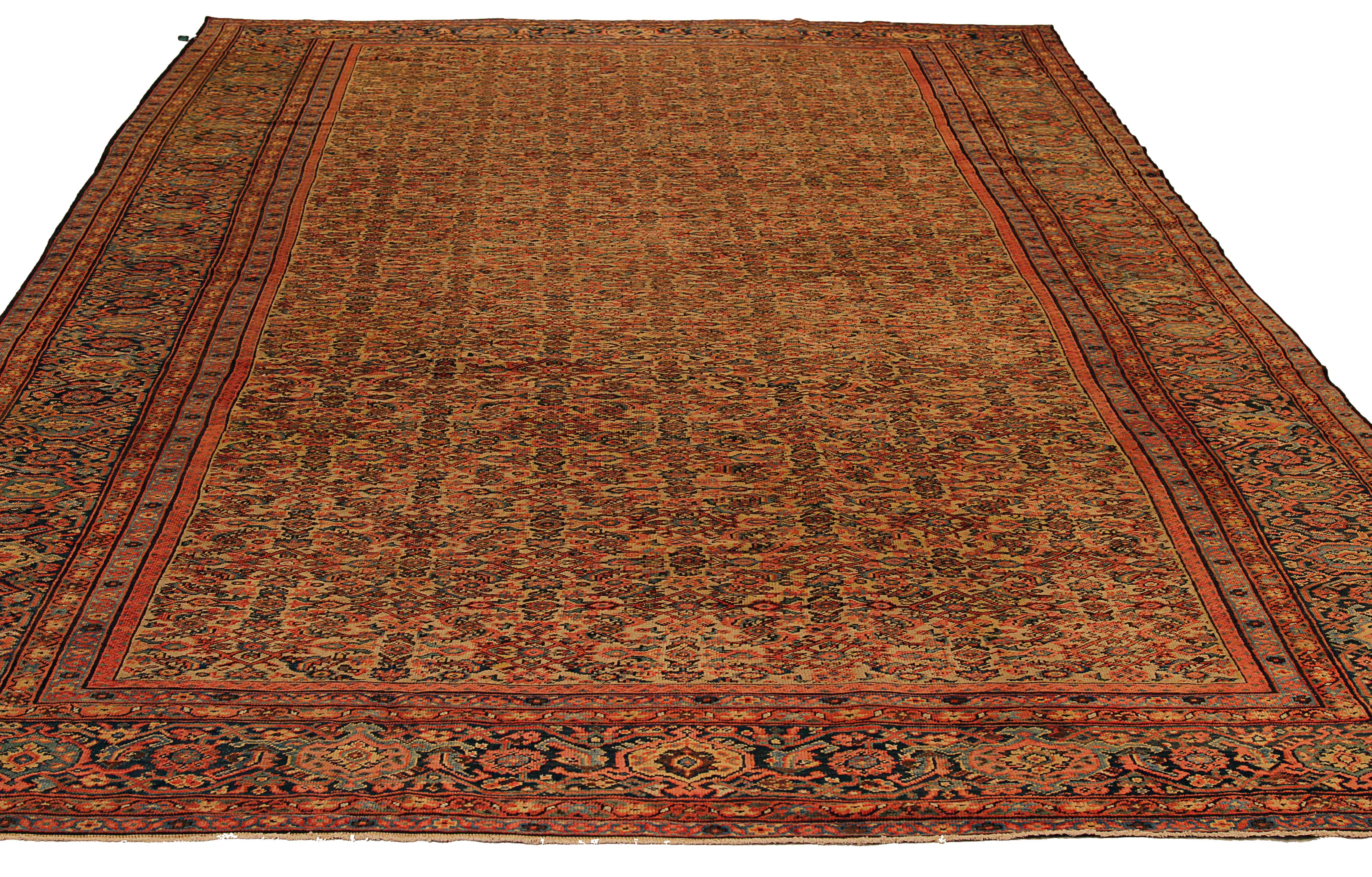 Thumbnail 6 for Antique Persian Sultanabad Traditional Rug 11032