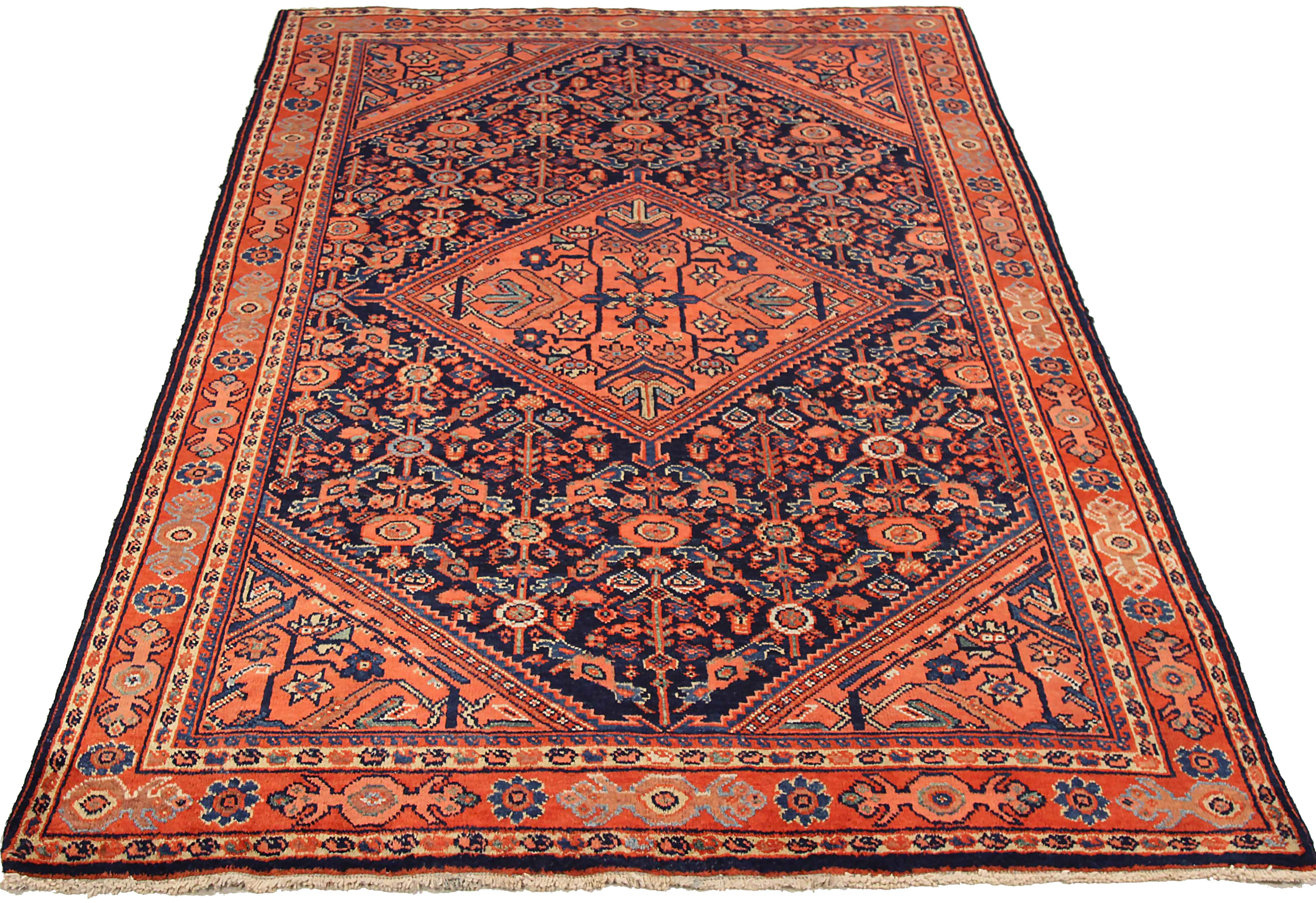 Thumbnail 6 for Antique Persian Sultanabad Traditional Rug 71321