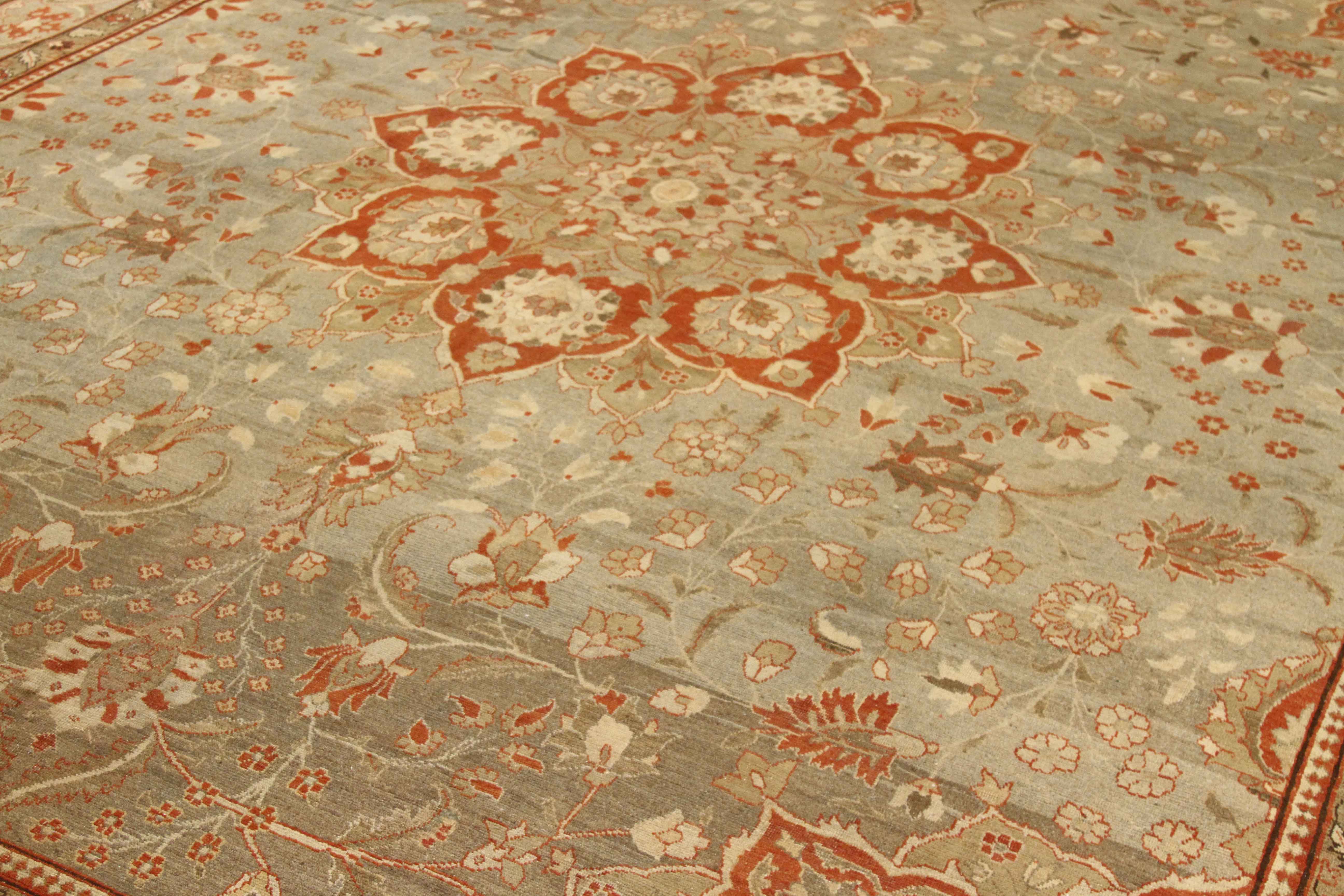 Thumbnail 10 for Antique Persian Tabriz Transitional Rug 67135