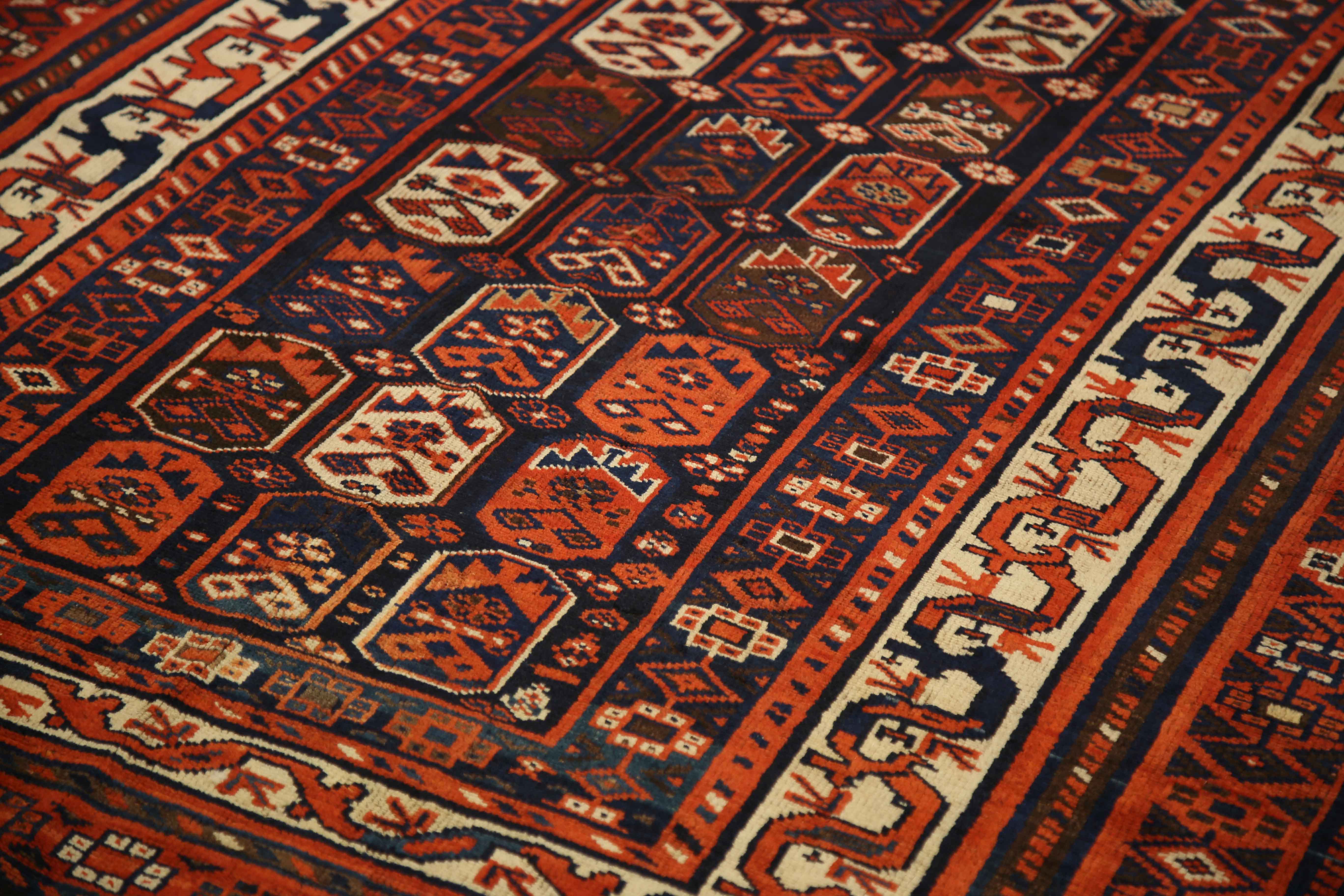 Thumbnail 6 for Antique Persian Shiraz Traditional Rug 11044