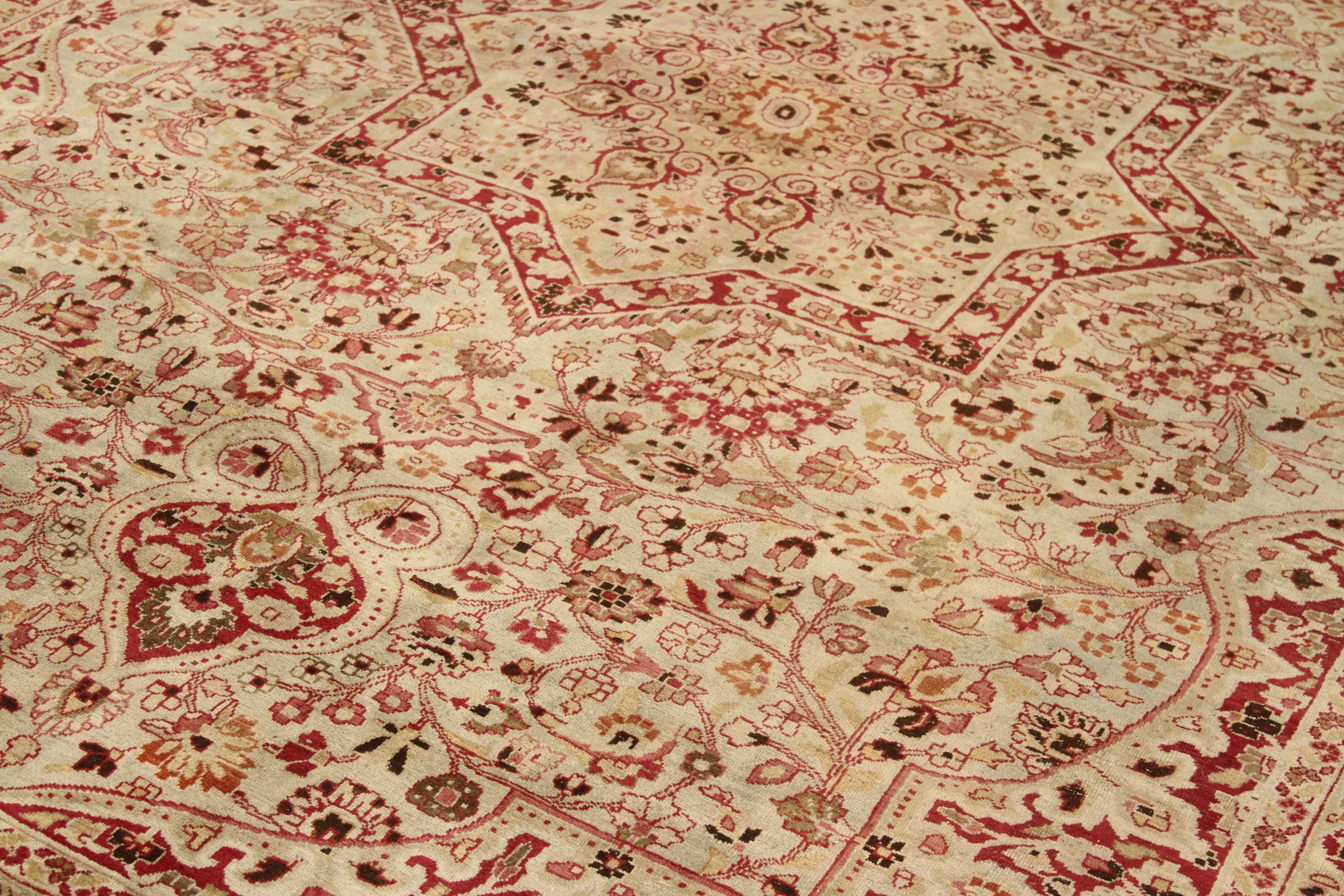 Thumbnail 7 for Antique Persian Mashad Transitional Rug 67137