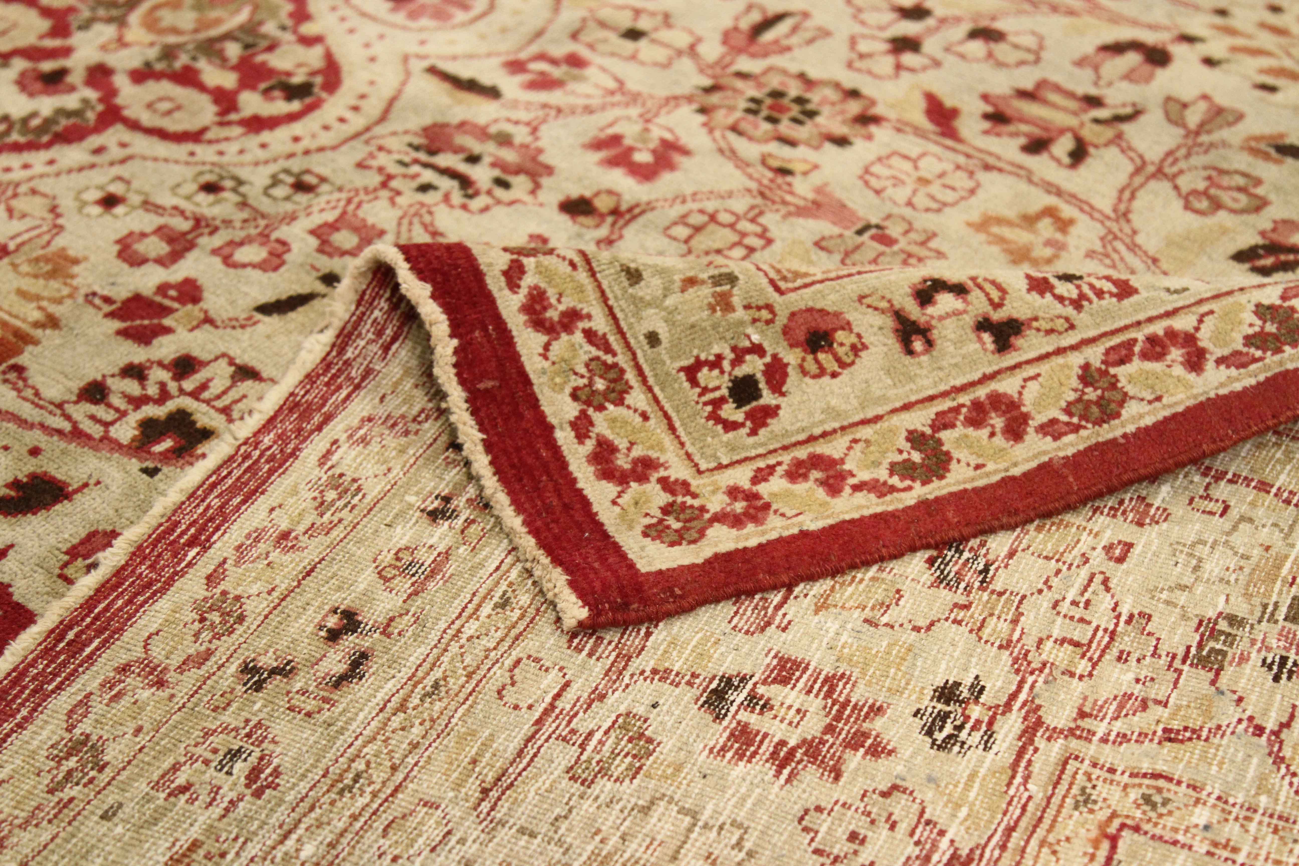 Thumbnail 11 for Antique Persian Mashad Transitional Rug 67137