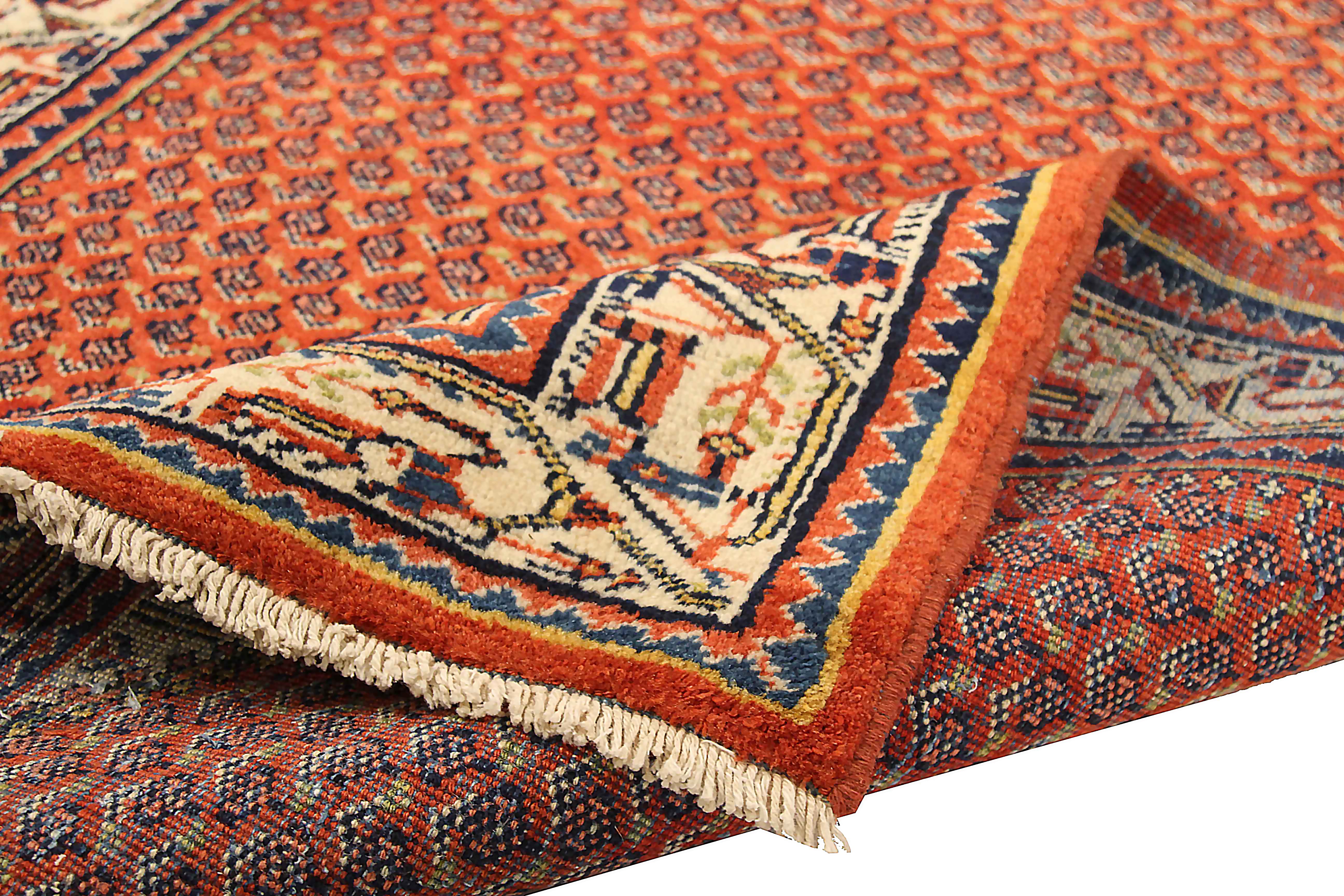 Thumbnail 4 for Antique Persian Malayer Traditional Rug 71323