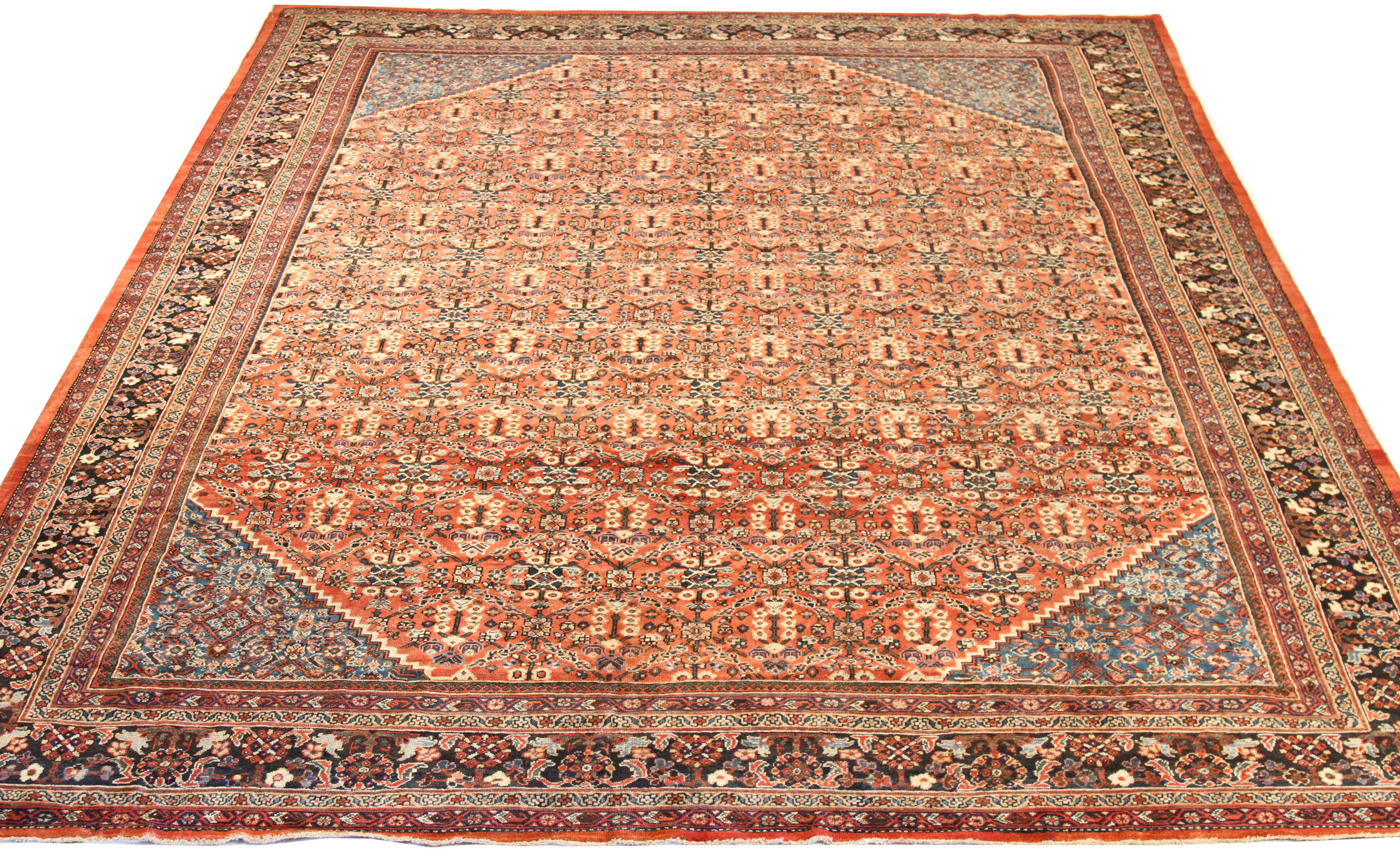 Thumbnail 6 for Antique Persian Sultanabad Traditional Rug 67139