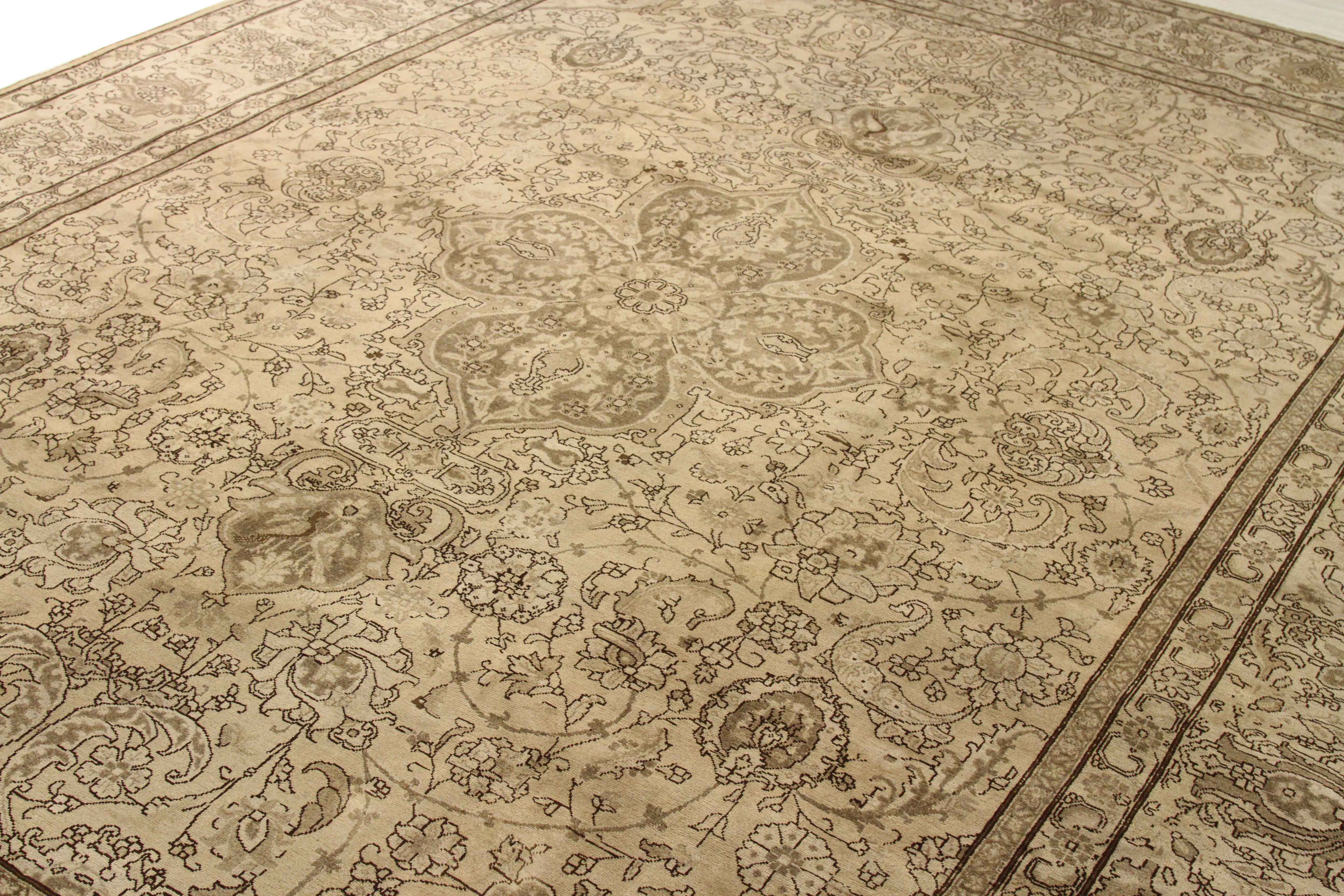 Thumbnail 2 for Antique Persian Tabriz Transitional Rug 67140