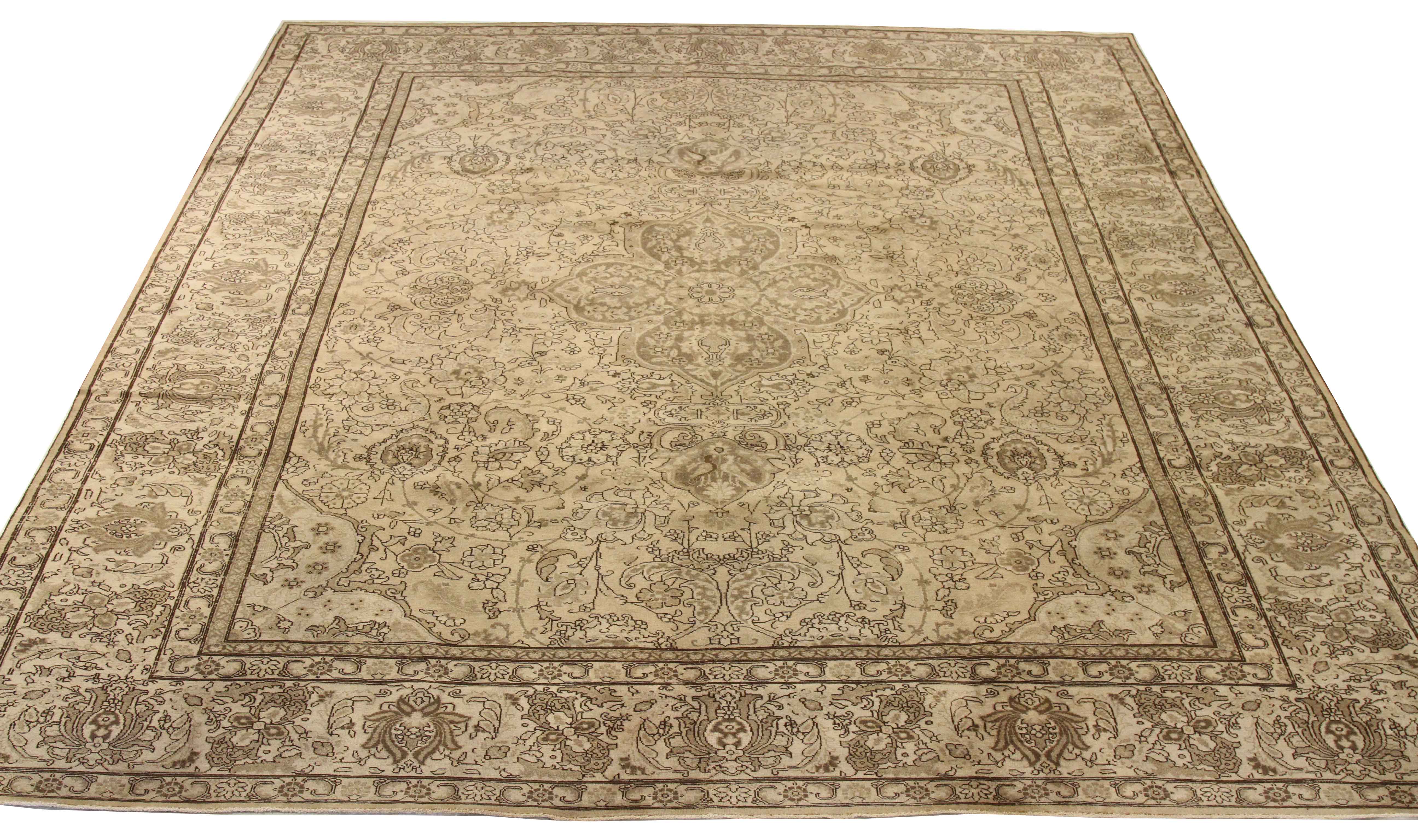 Thumbnail 9 for Antique Persian Tabriz Transitional Rug 67140
