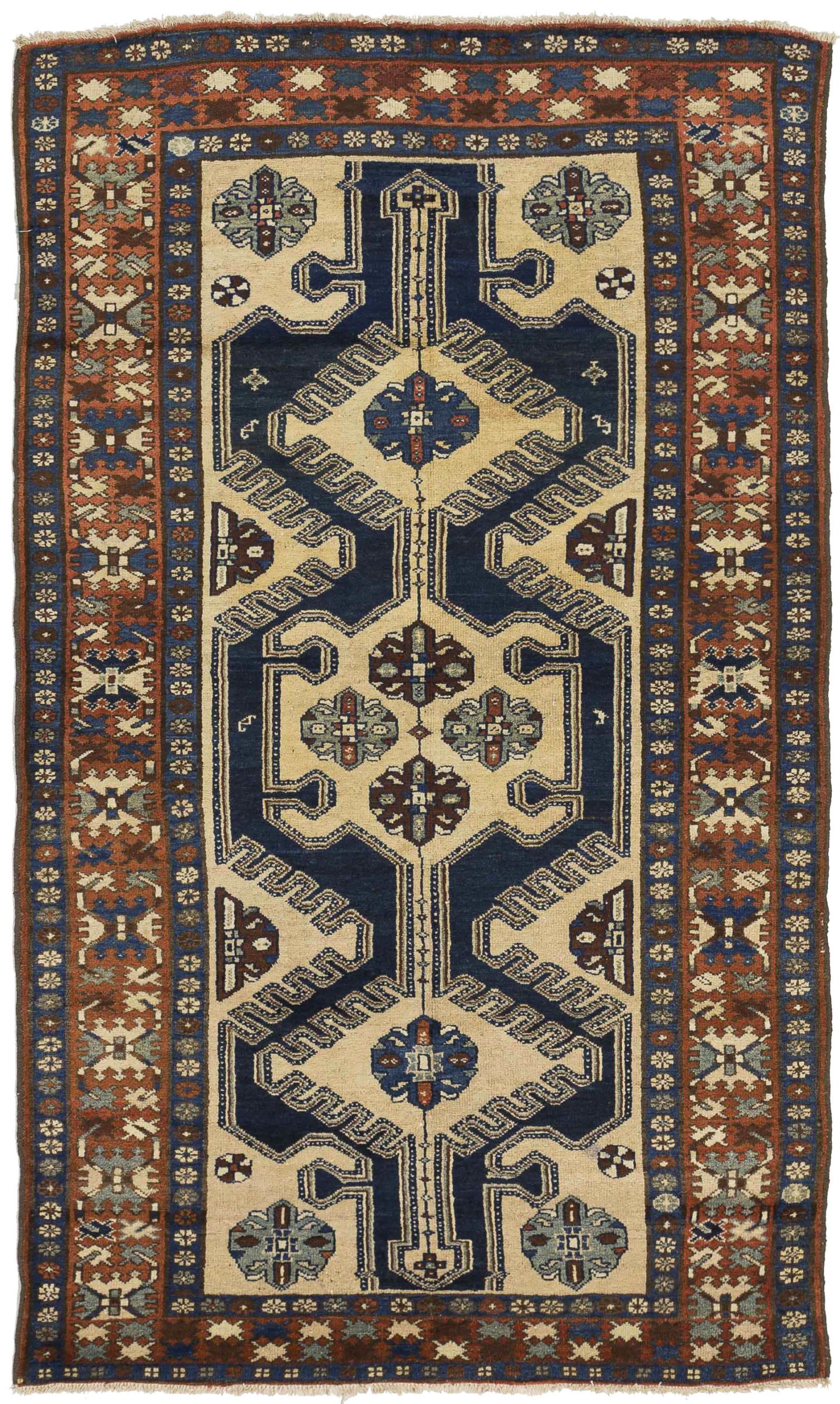 Thumbnail 5 for Antique Persian Hamadan Transitional Rug 11054