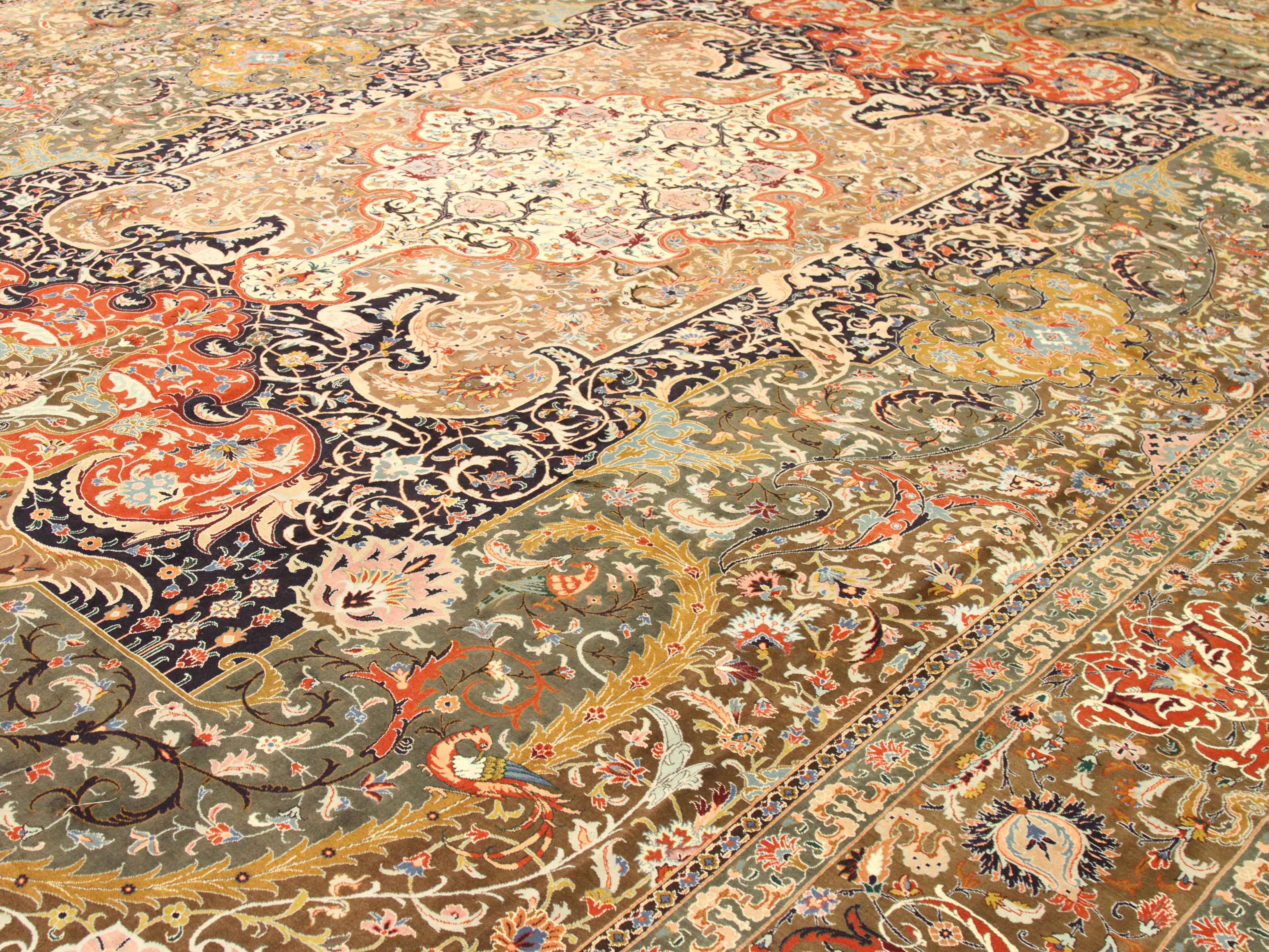 Thumbnail 9 for Persian Tabriz Transitional Rug 67125