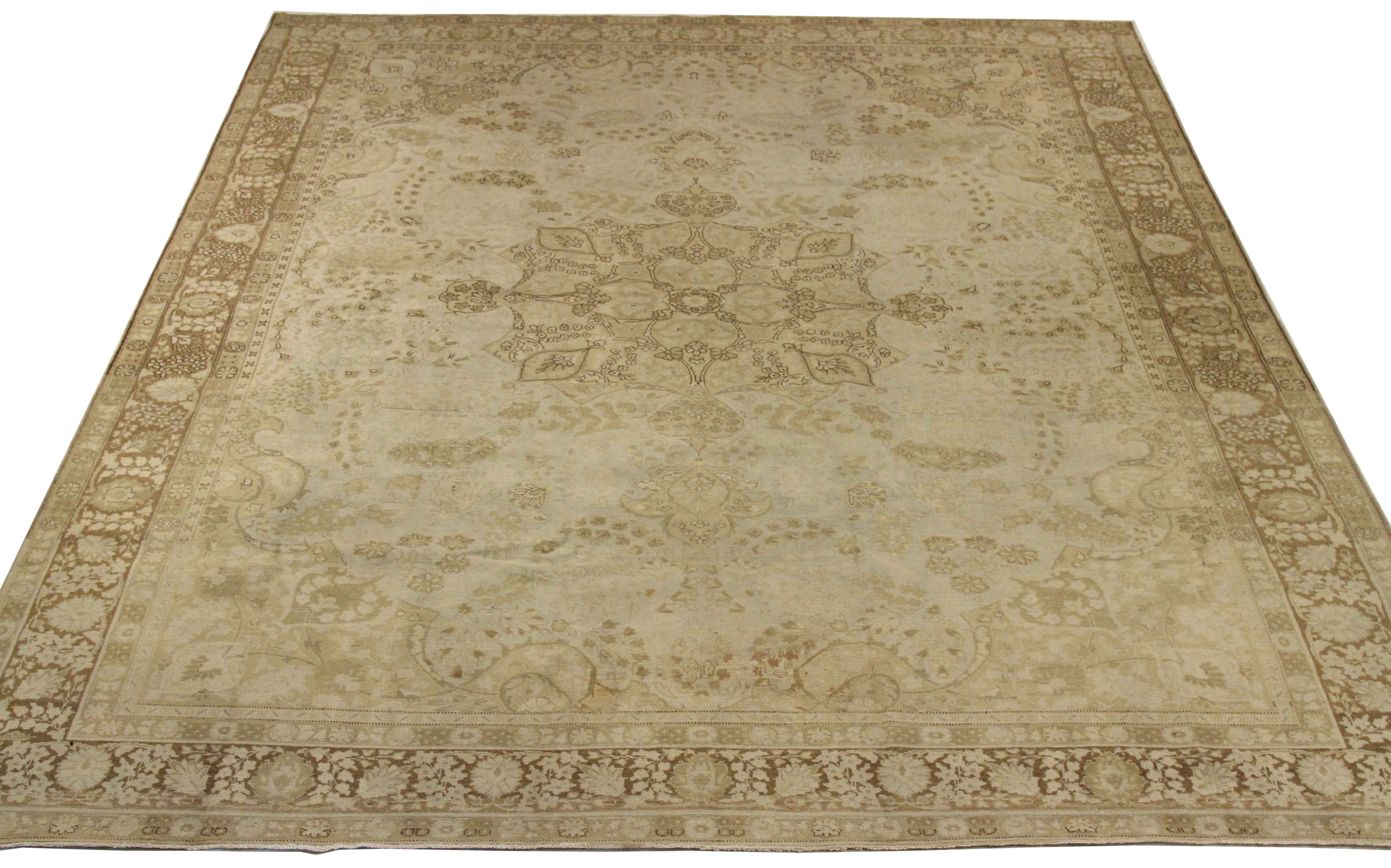 Thumbnail 14 for Antique Persian Tabriz Transitional Rug 67128