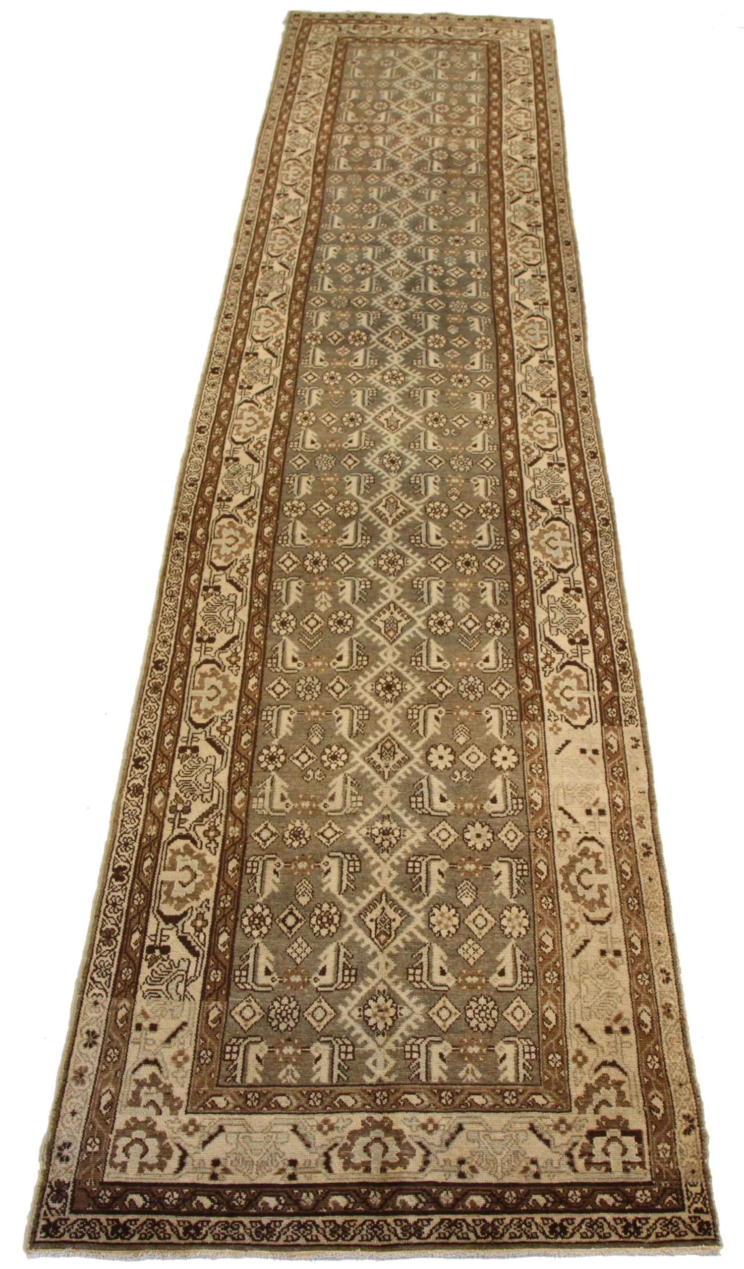 Thumbnail 8 for Antique Persian Malayer Transitional Rug 67129