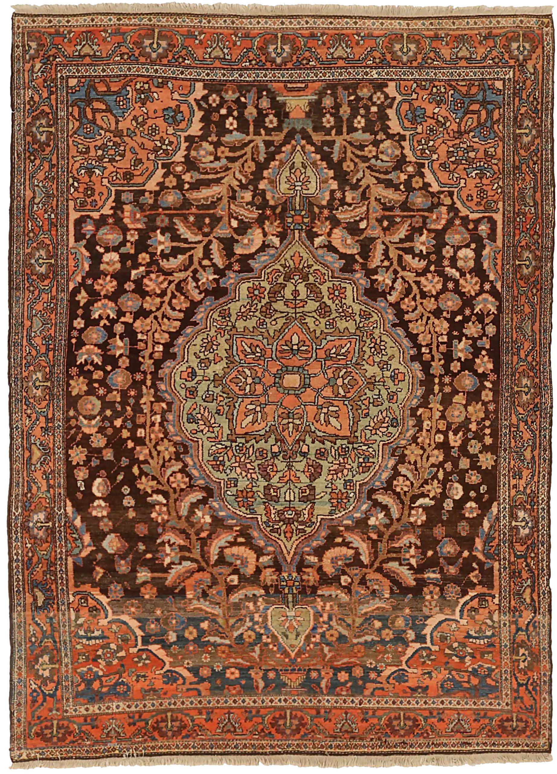 Thumbnail 9 for Antique Persian Malayer Transitional Rug 71236