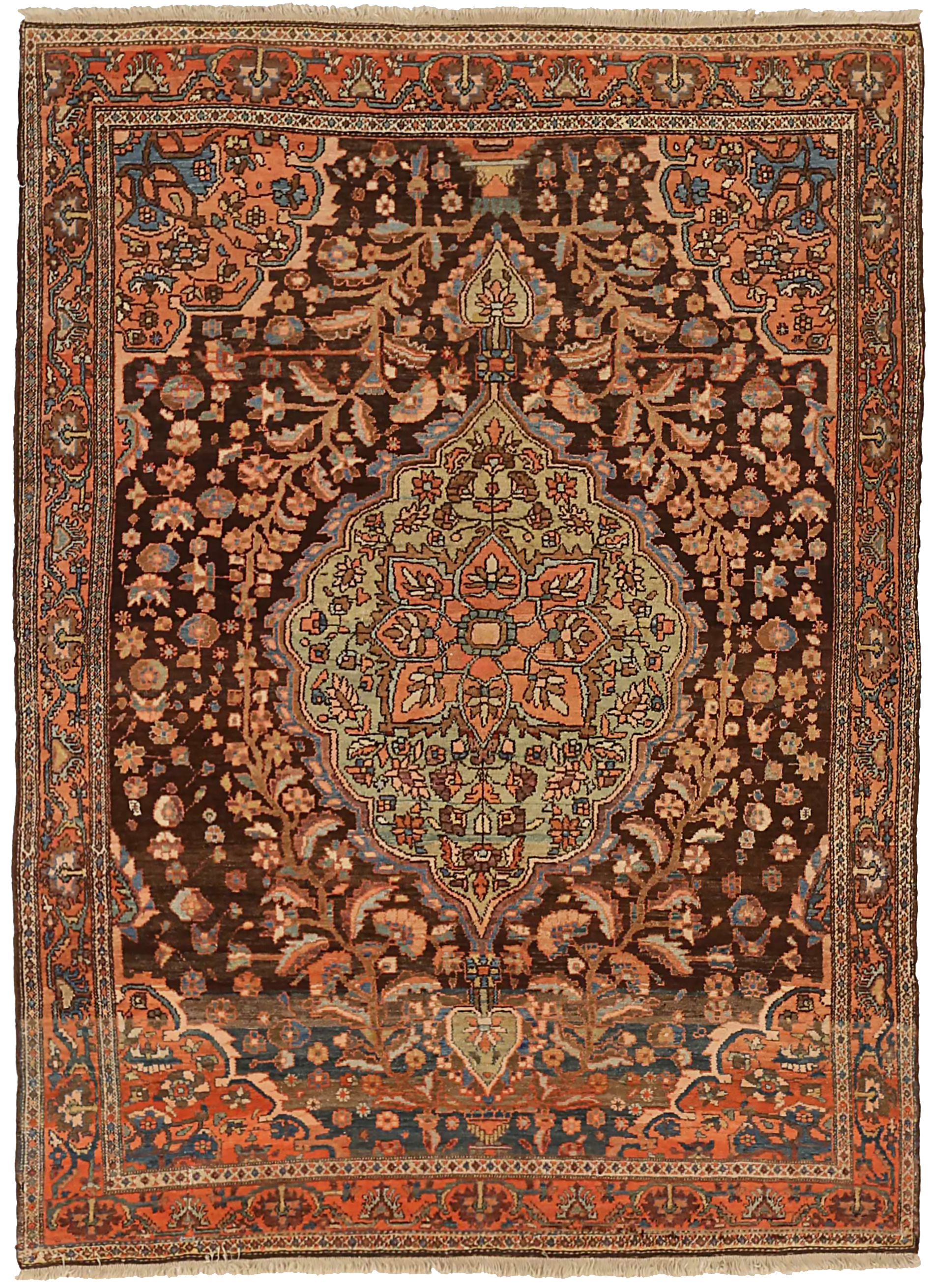 Thumbnail 2 for Antique Persian Malayer Transitional Rug 71236