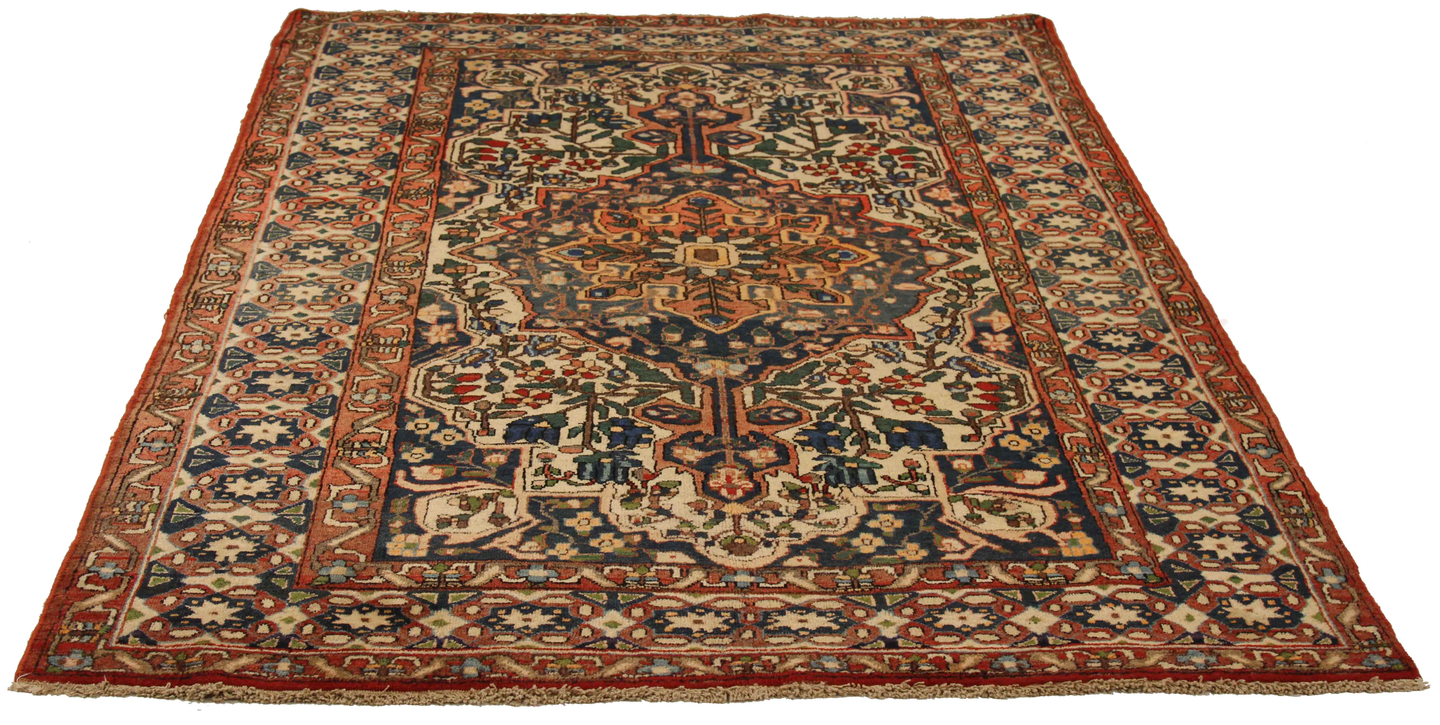 Thumbnail 9 for Antique Persian Bakhtiar Traditional Rug 11065